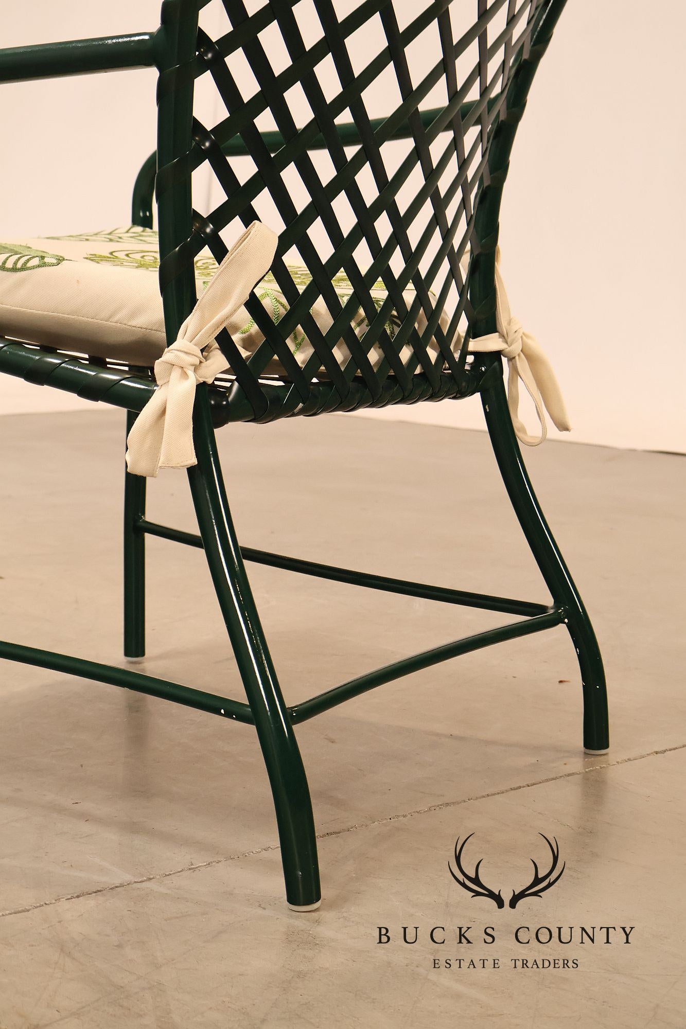 Brown Jordan Tamiami Hunter Green Patio Dining Table And 6 Chairs Set