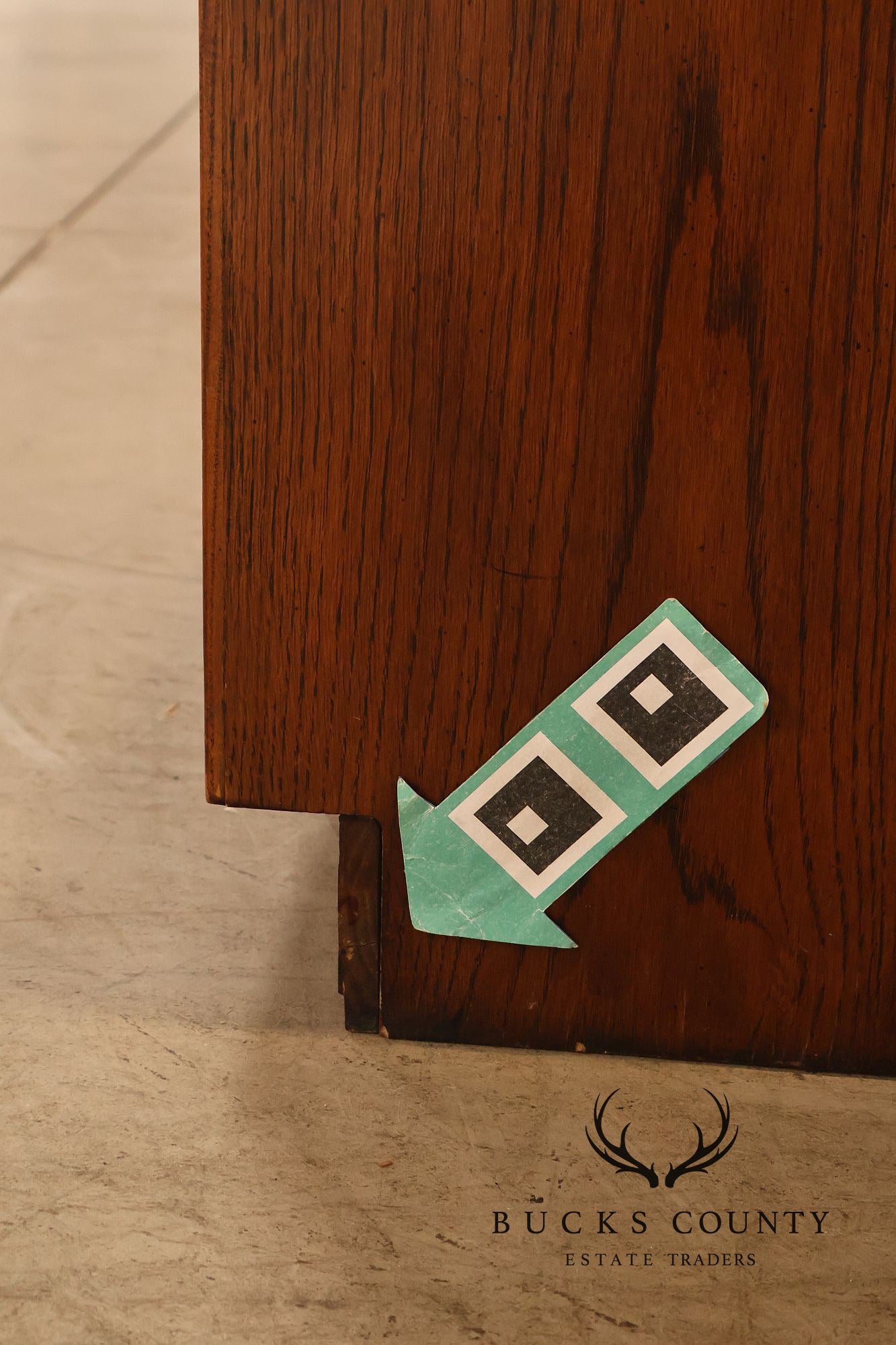 Henredon Campaign Style Oak Seven Drawer Dresser