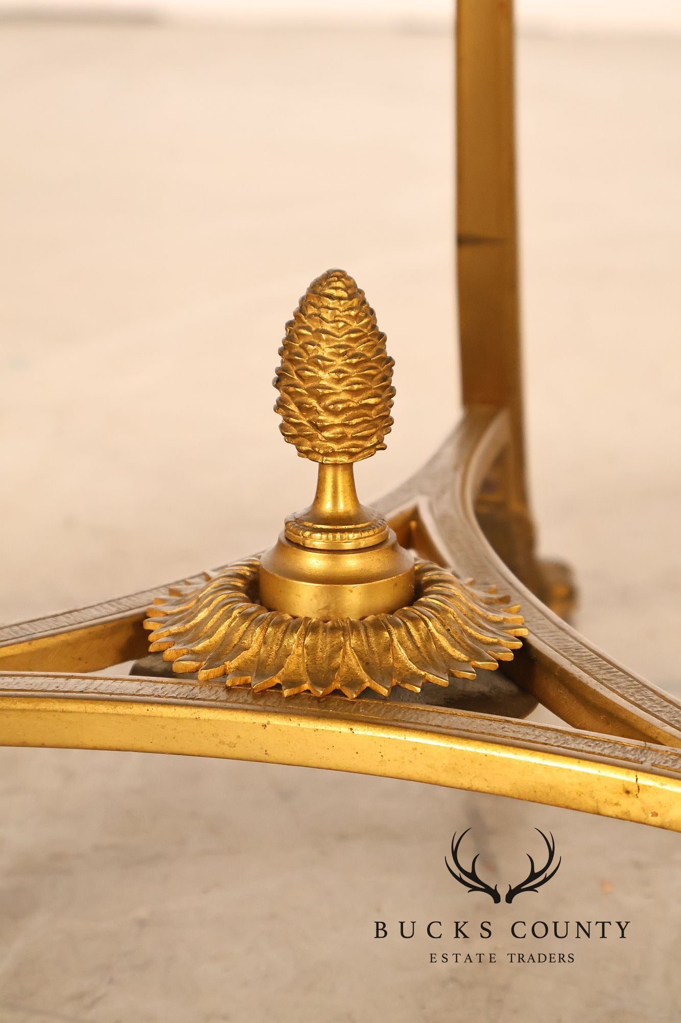 Neoclassical Style Pair of Marble Top Gueridon Side Tables