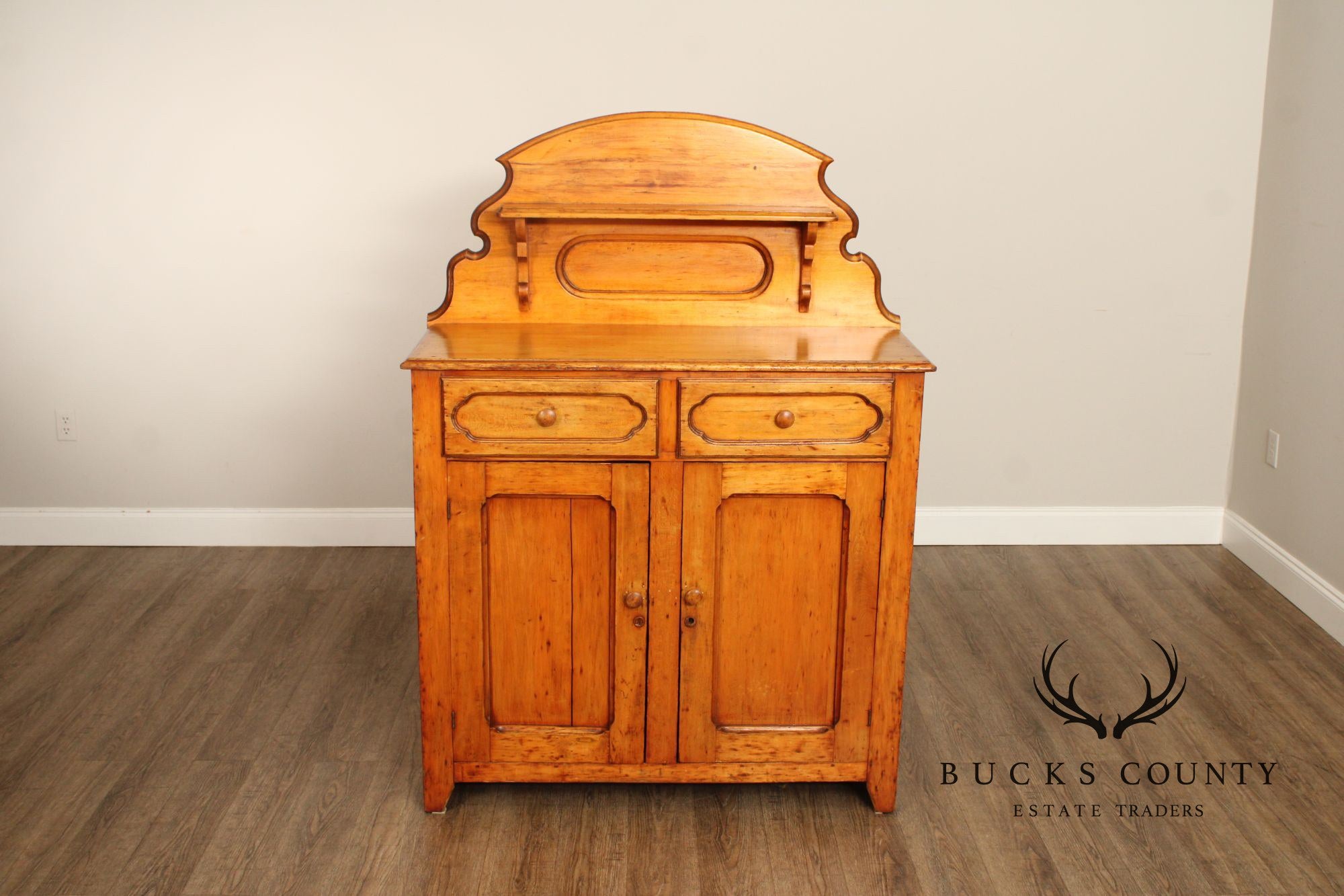 Antique Pine Jelly Cupboard Cabinet