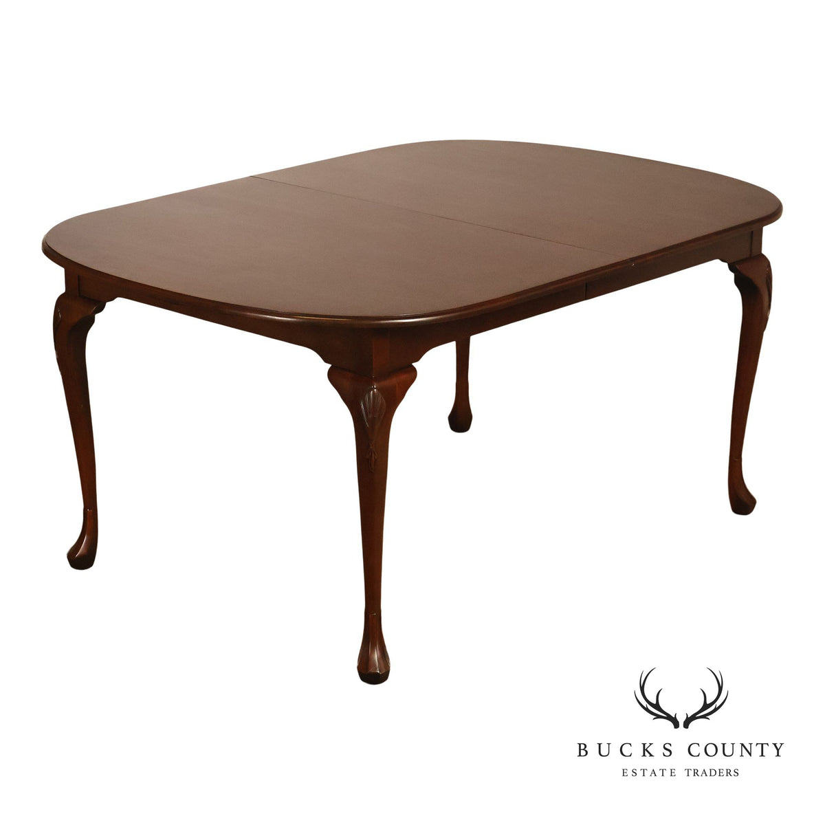 Harden Queen Anne Style Cherry Extension Dining Table