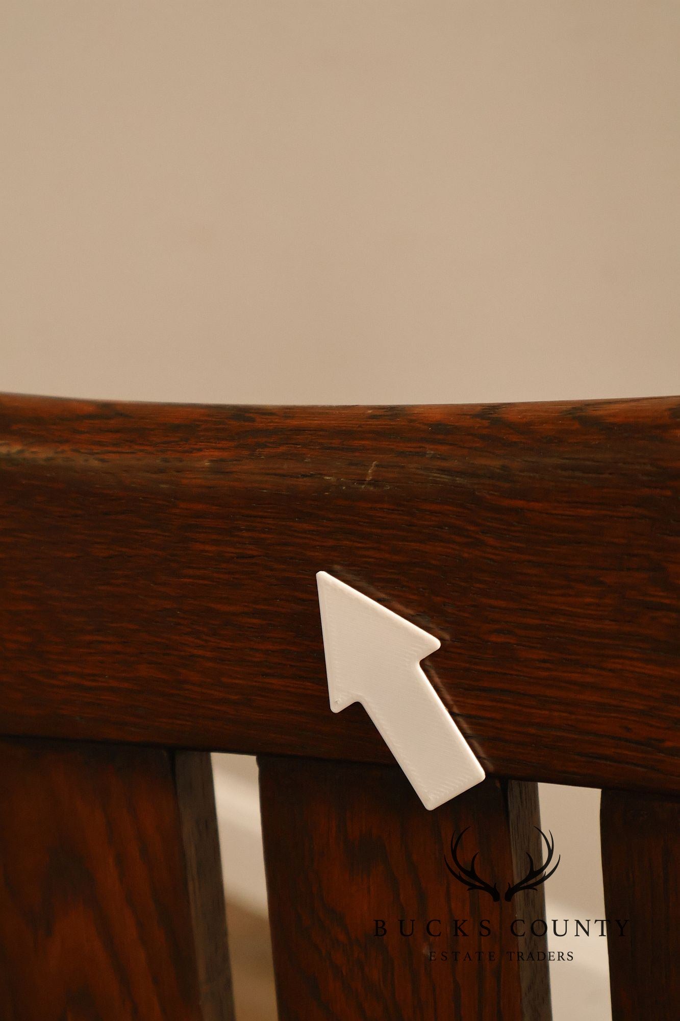 Mission Style Pair of Oak Side Dining Chairs