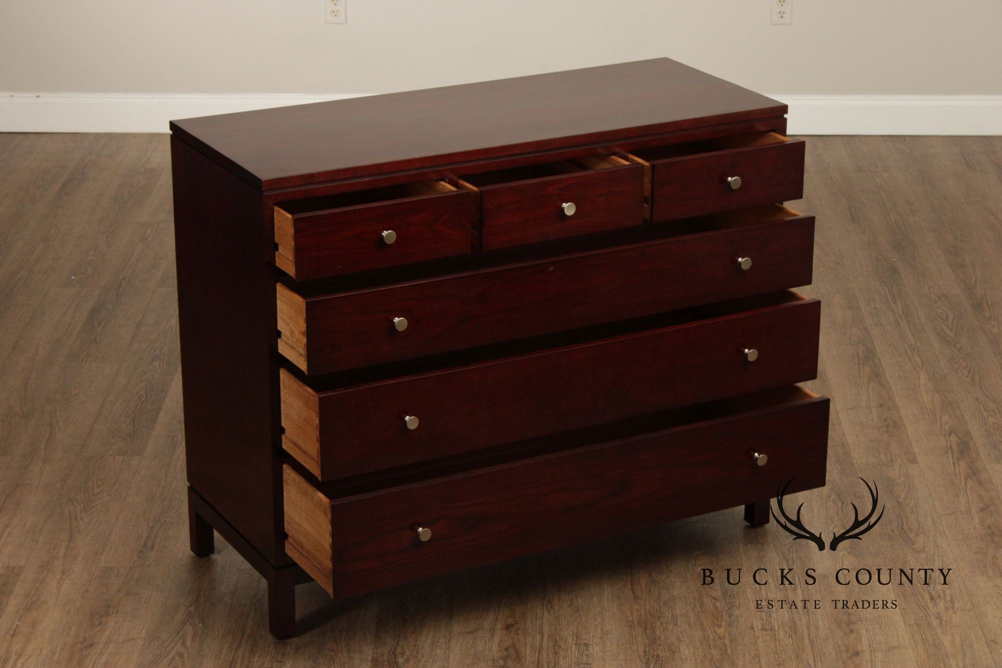 Stickley Metropolitan Collection Pair of Cherry Single Dressers