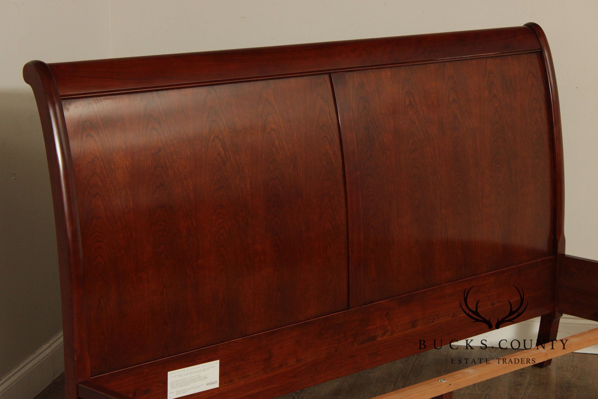 Stickley Traditional Style Cherry King Sleigh Bed