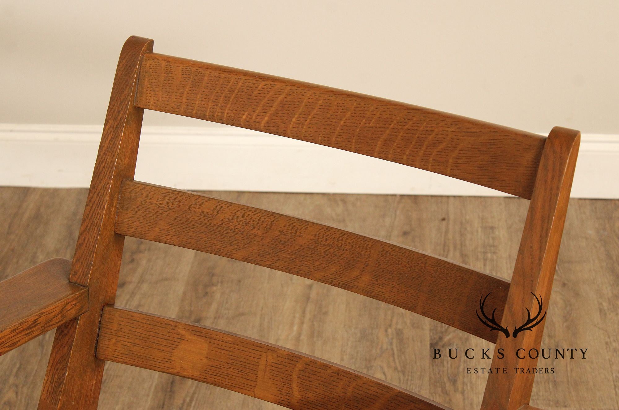 Limbert Antique Mission Oak Paddle-Arm Rocker