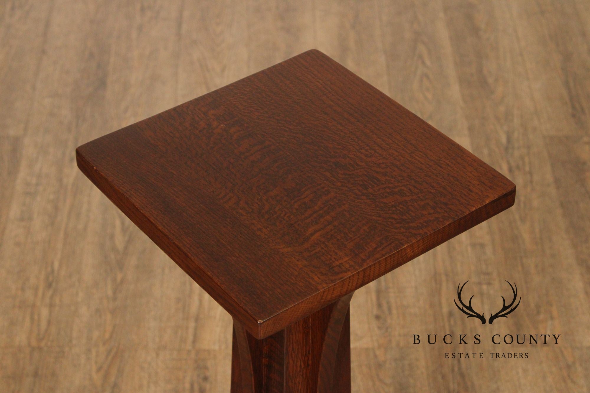 Stickley Mission Collection Oak Pedestal