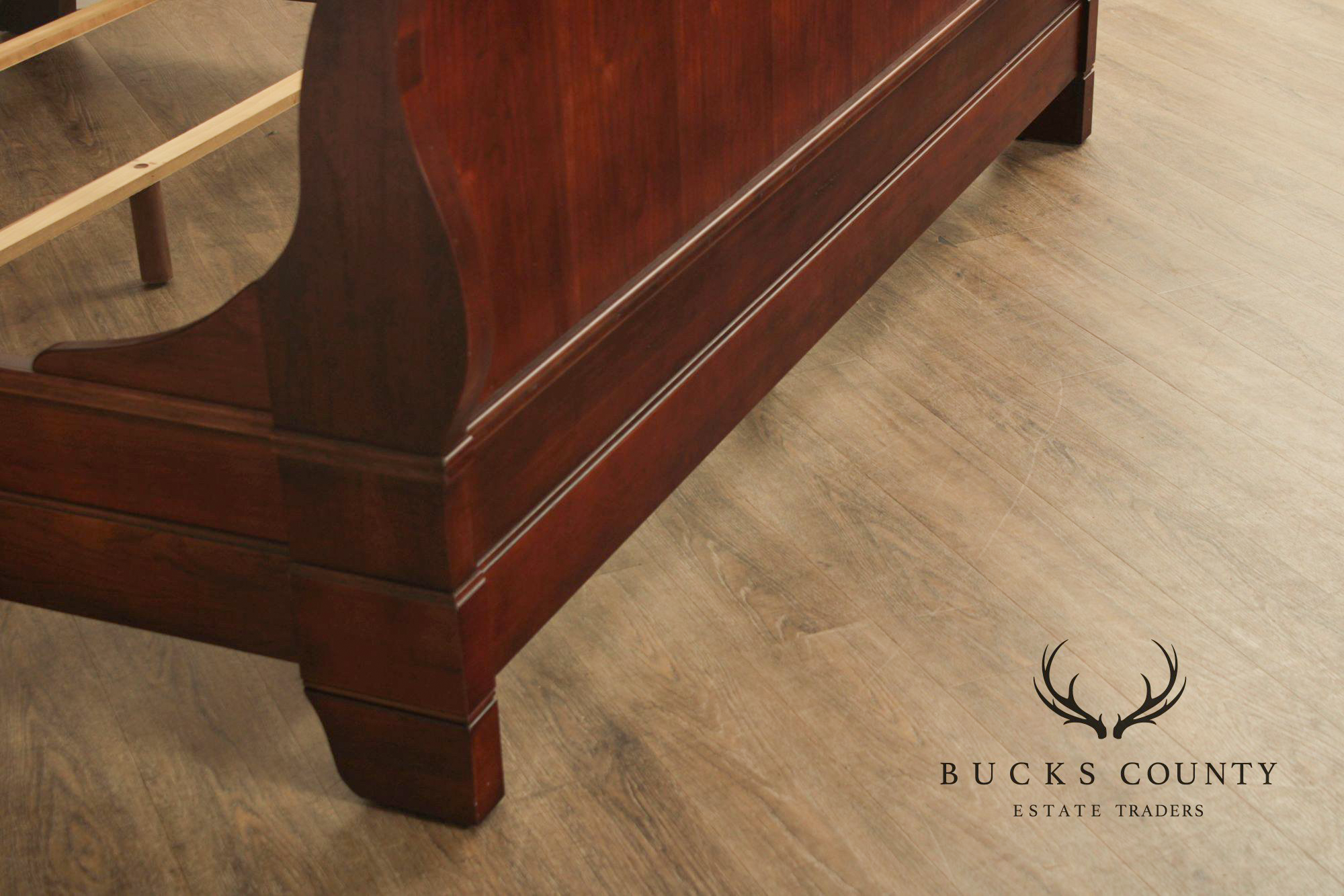 Louis Philippe Style Cherry King Sleigh Bed