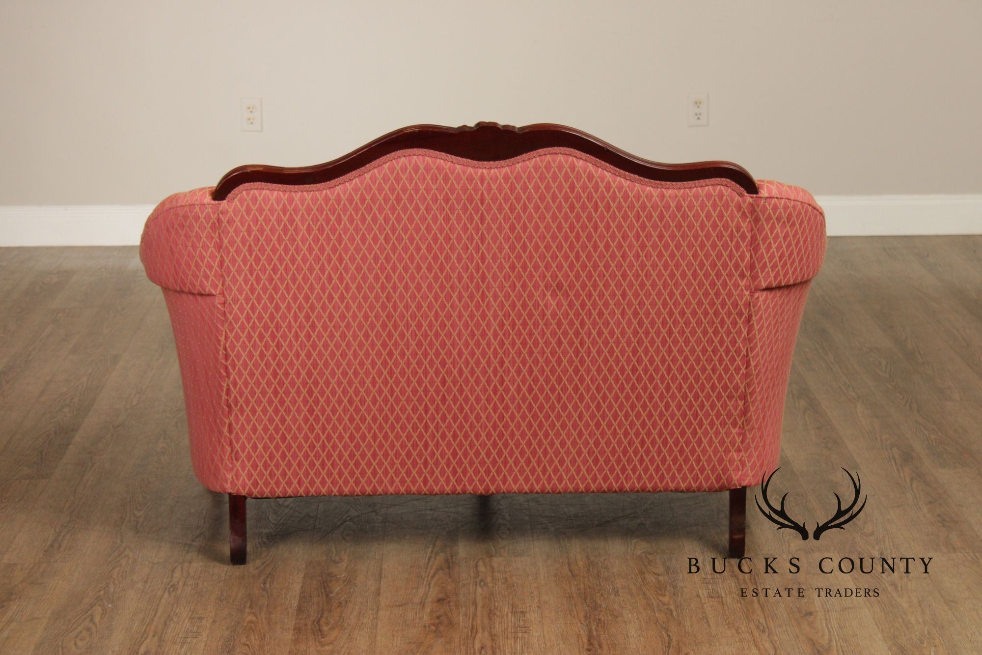 French Louis XV Style Mahogany Loveseat Settee