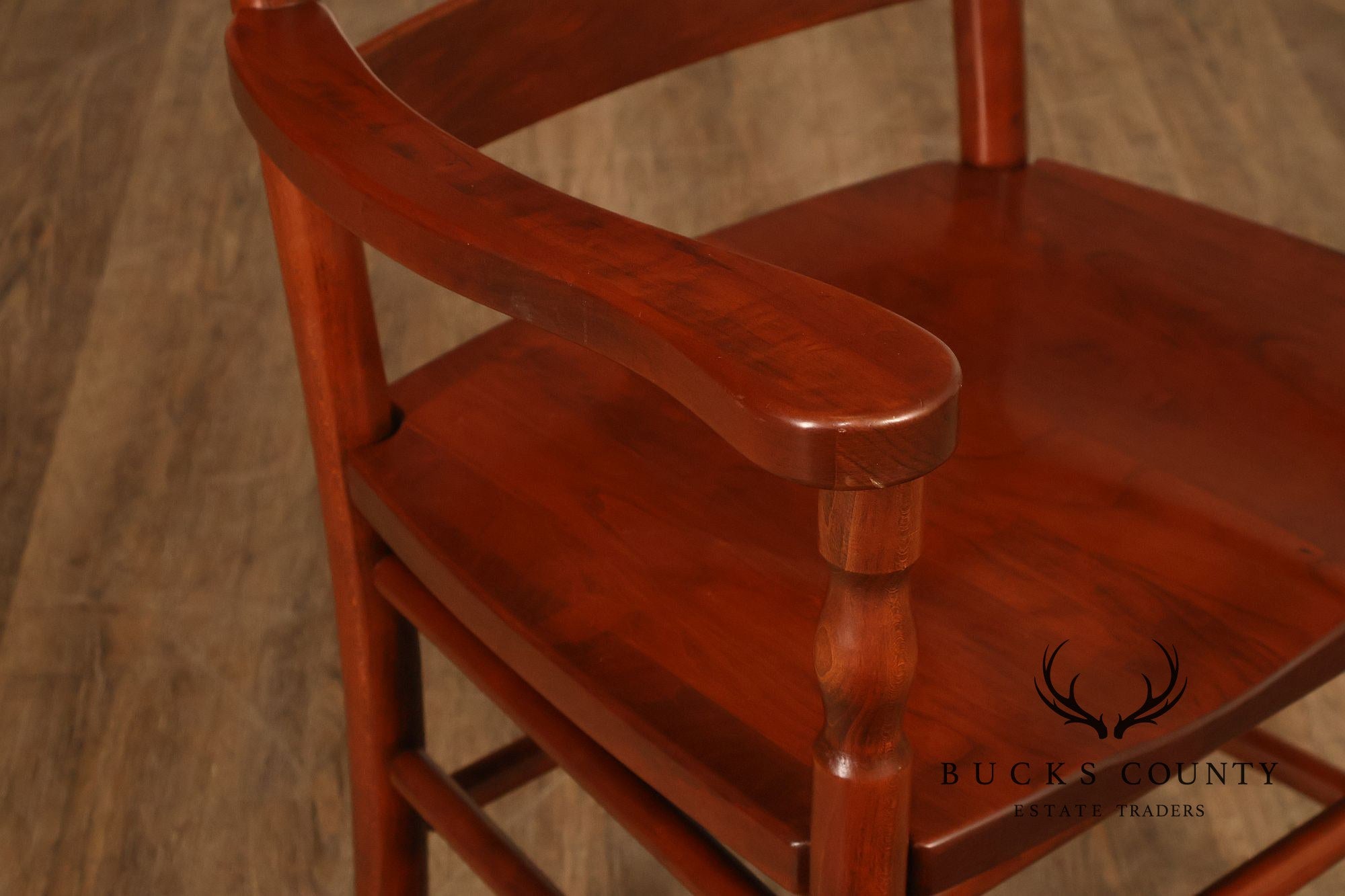 The Keystone Collection Set of Four Solid Cherry Ladder Back Dining Chairs