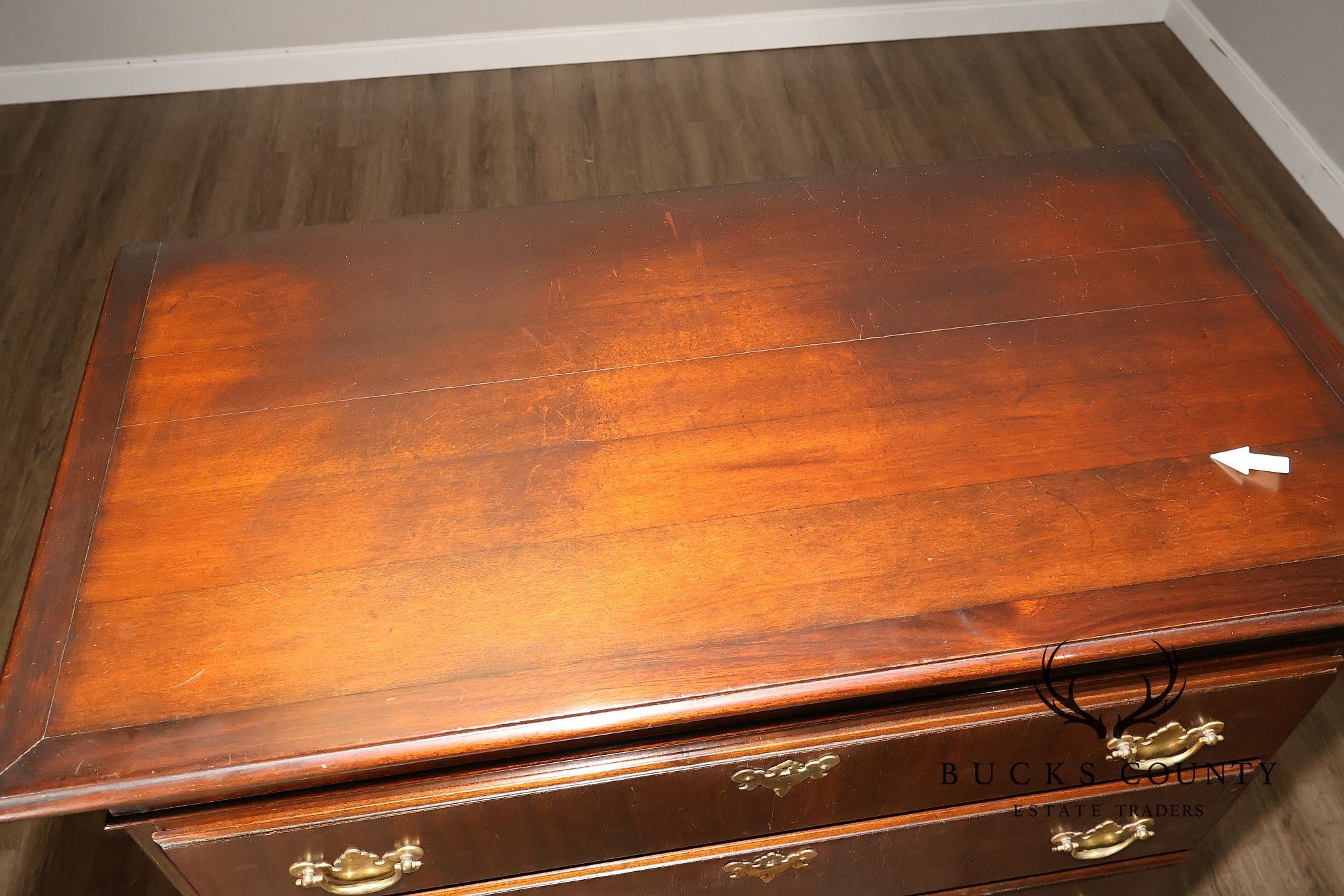 Queen Anne Style Mahogany Highboy Chest