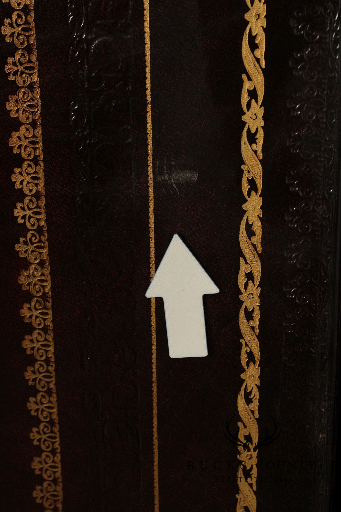 Maitland Smith Four-Panel Leather Folding Screen