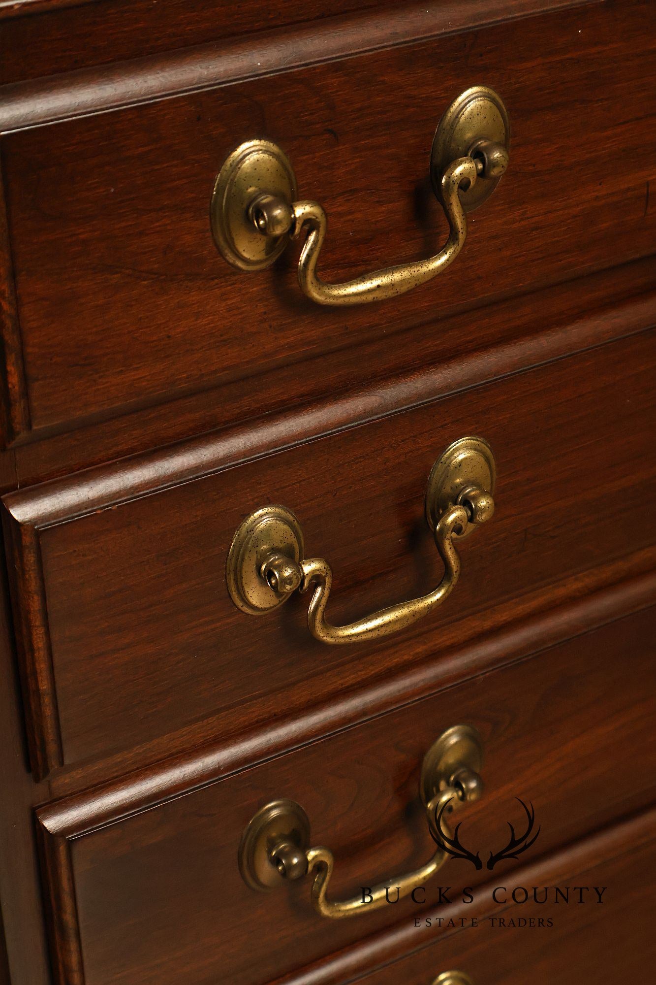 Ethan Allen 'Georgian Court' Cherry Silver Chest