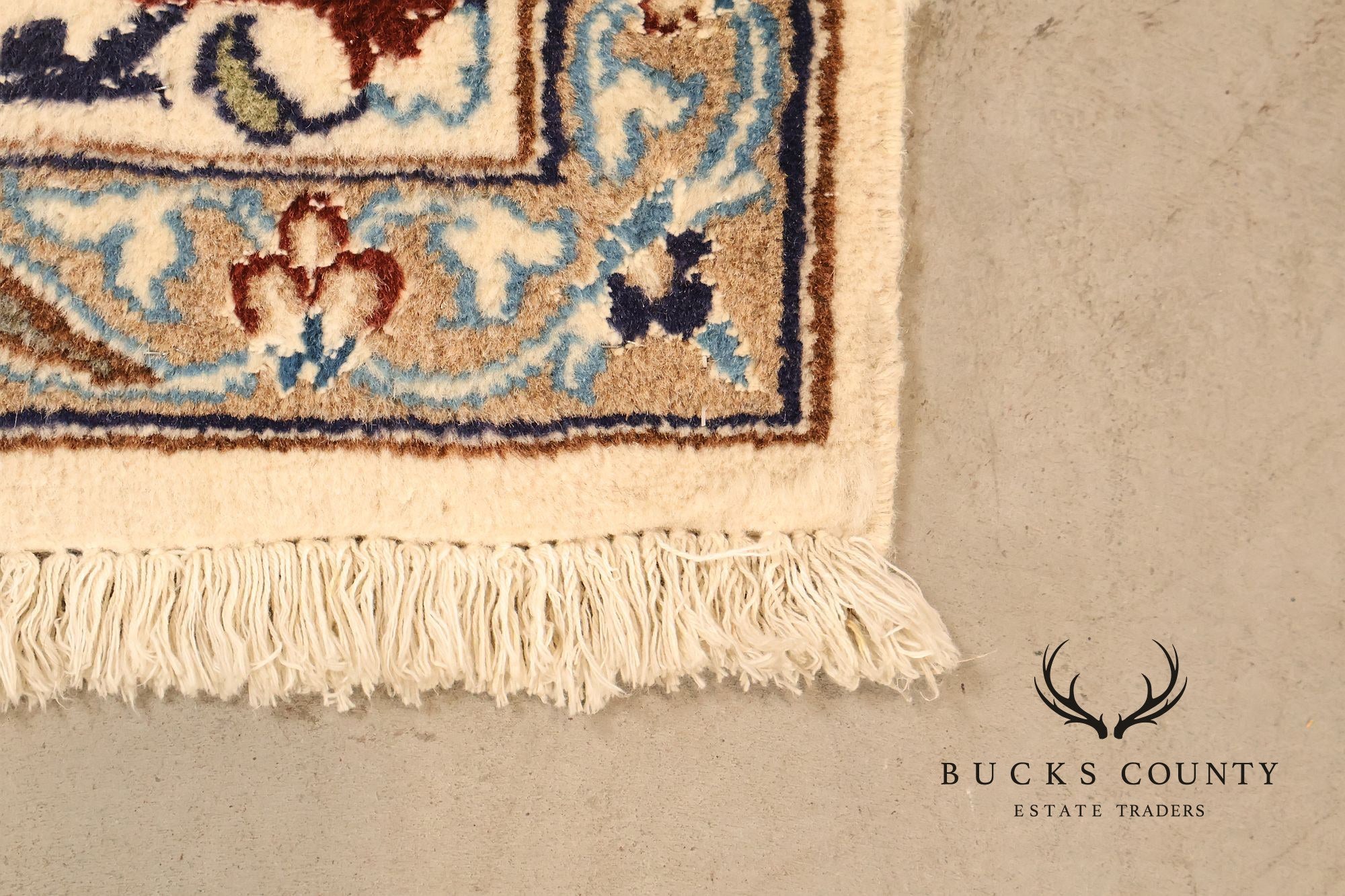 Handwoven Wool Curvilinear Medallion 6.4' x 10.75' Rug