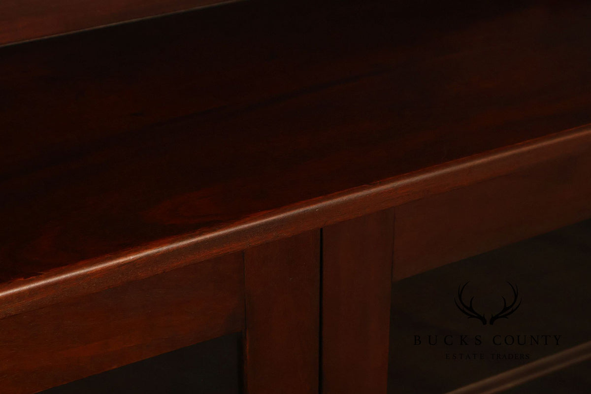 Grand Rapids Arts And Crafts Mahogany Glass Door Bookcase