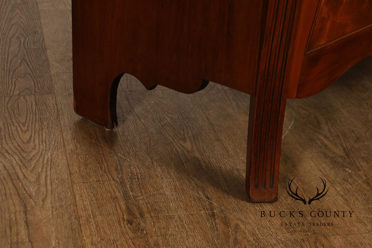 Federal Style Mahogany Secretary Bookcase With Drop Front Desk