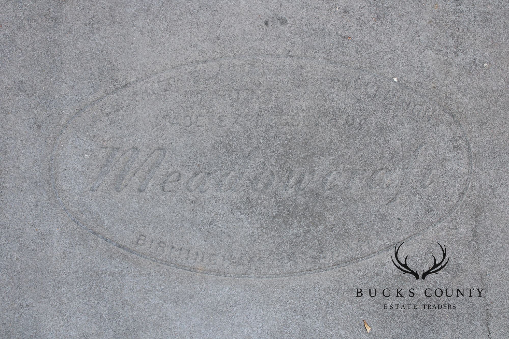 Meadowcraft Vintage Wrought Iron Outdoor Garden Sofa