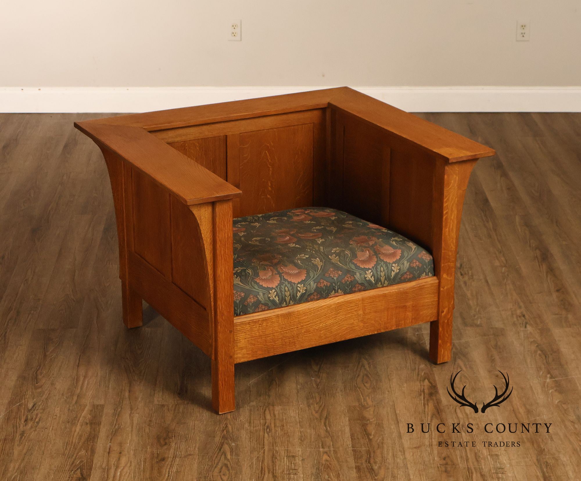 Stickley Mission Collection Pair of Oak Prairie Chairs