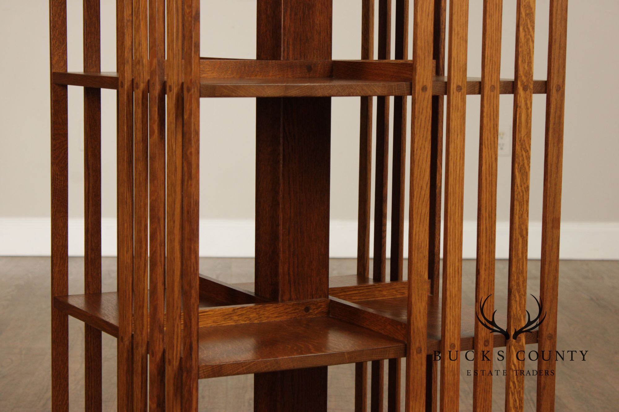 Stickley Mission Collection Oak Revolving Bookcase