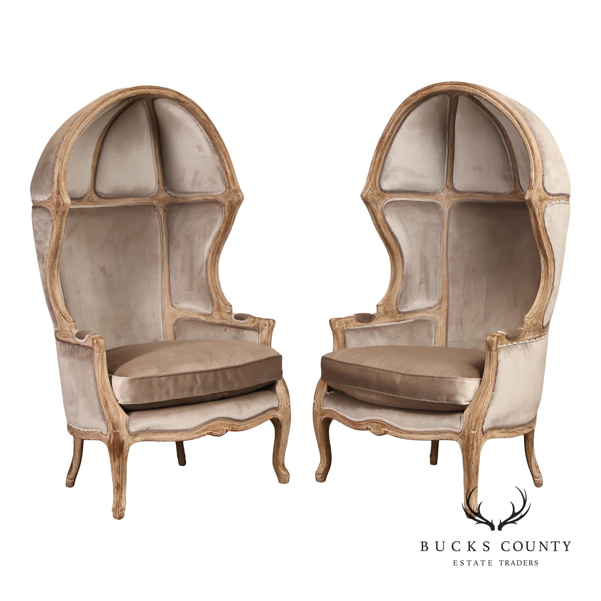 Restoration Hardware Pair Of Porter Chairs