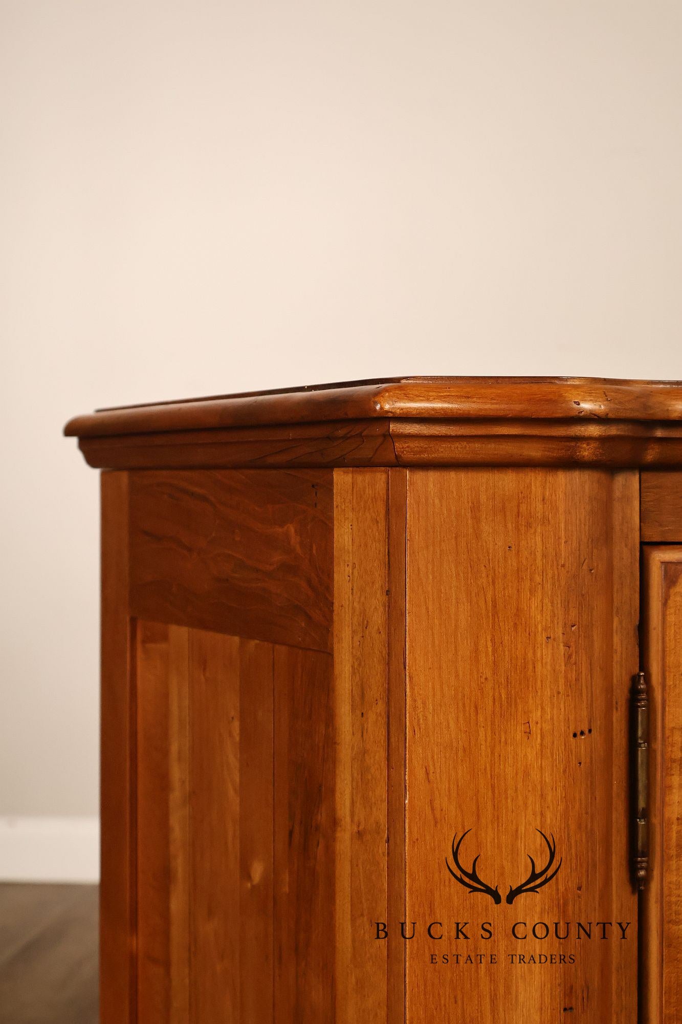 Ethan Allen French Country Style 'Legacy' Maple Bowfront Server