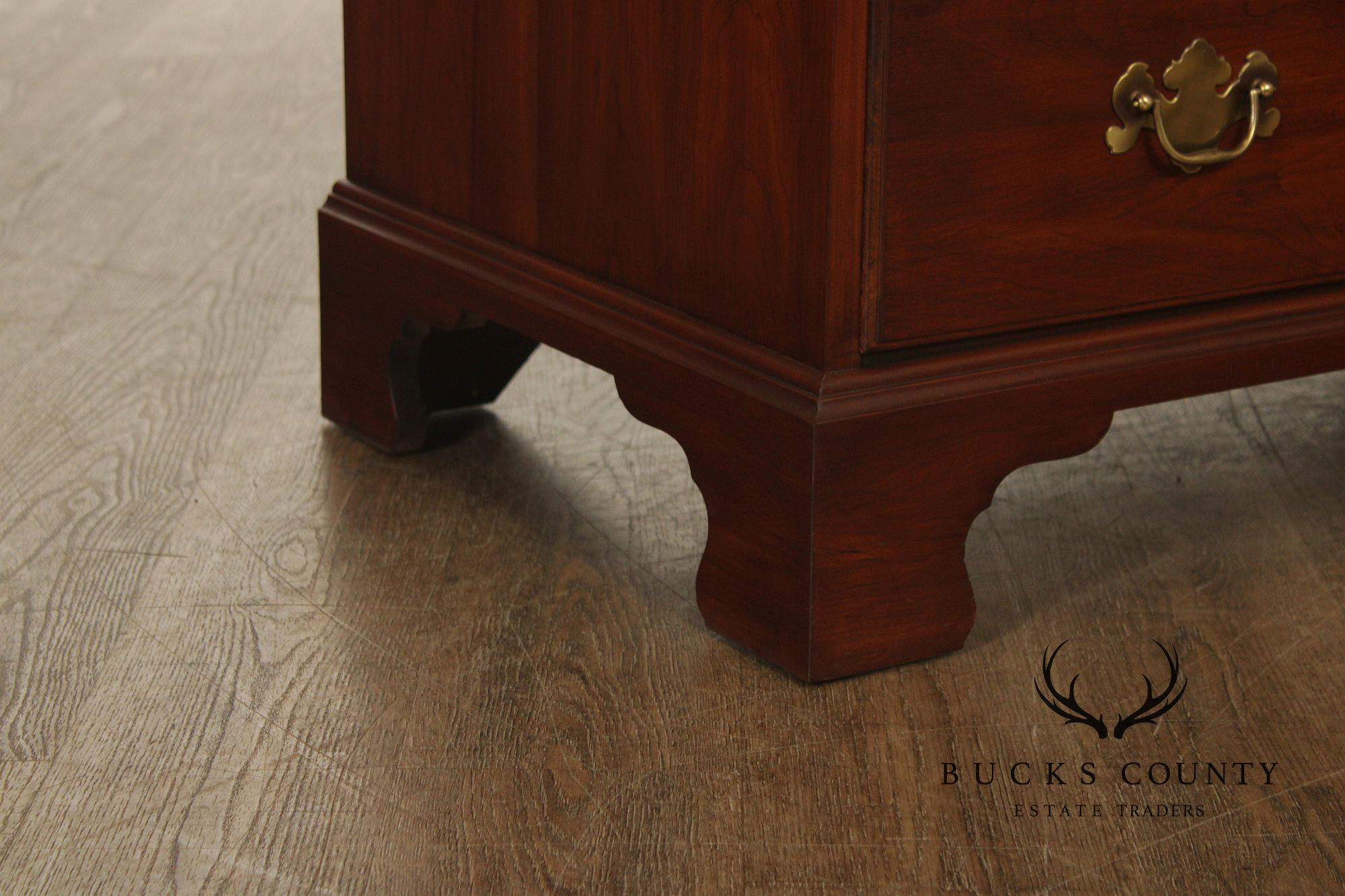 Henkel Harris Chippendale Style Cherry Chest Of Drawers Single dresser