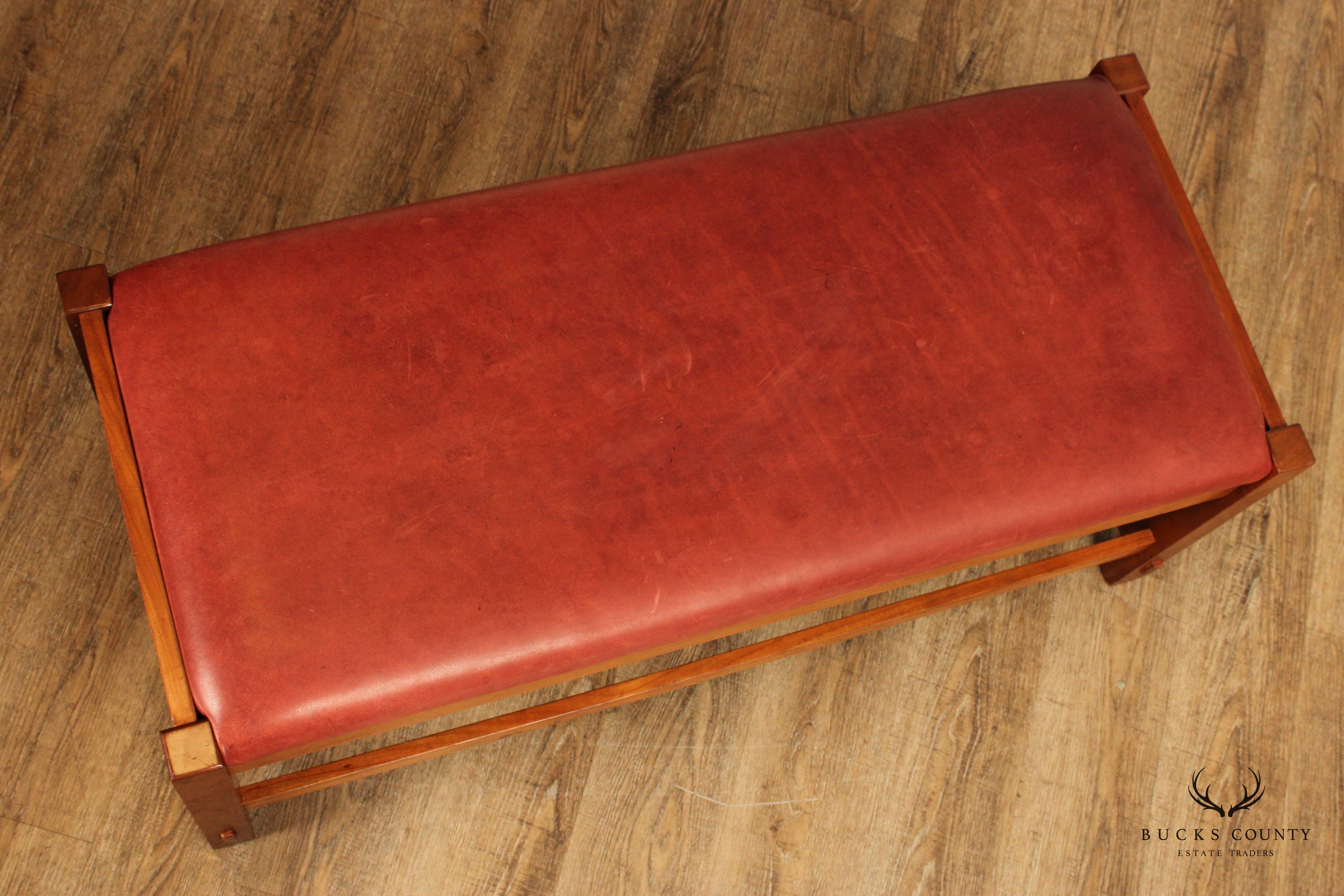 Stickley Mission Collection Cherry Spindle Bench