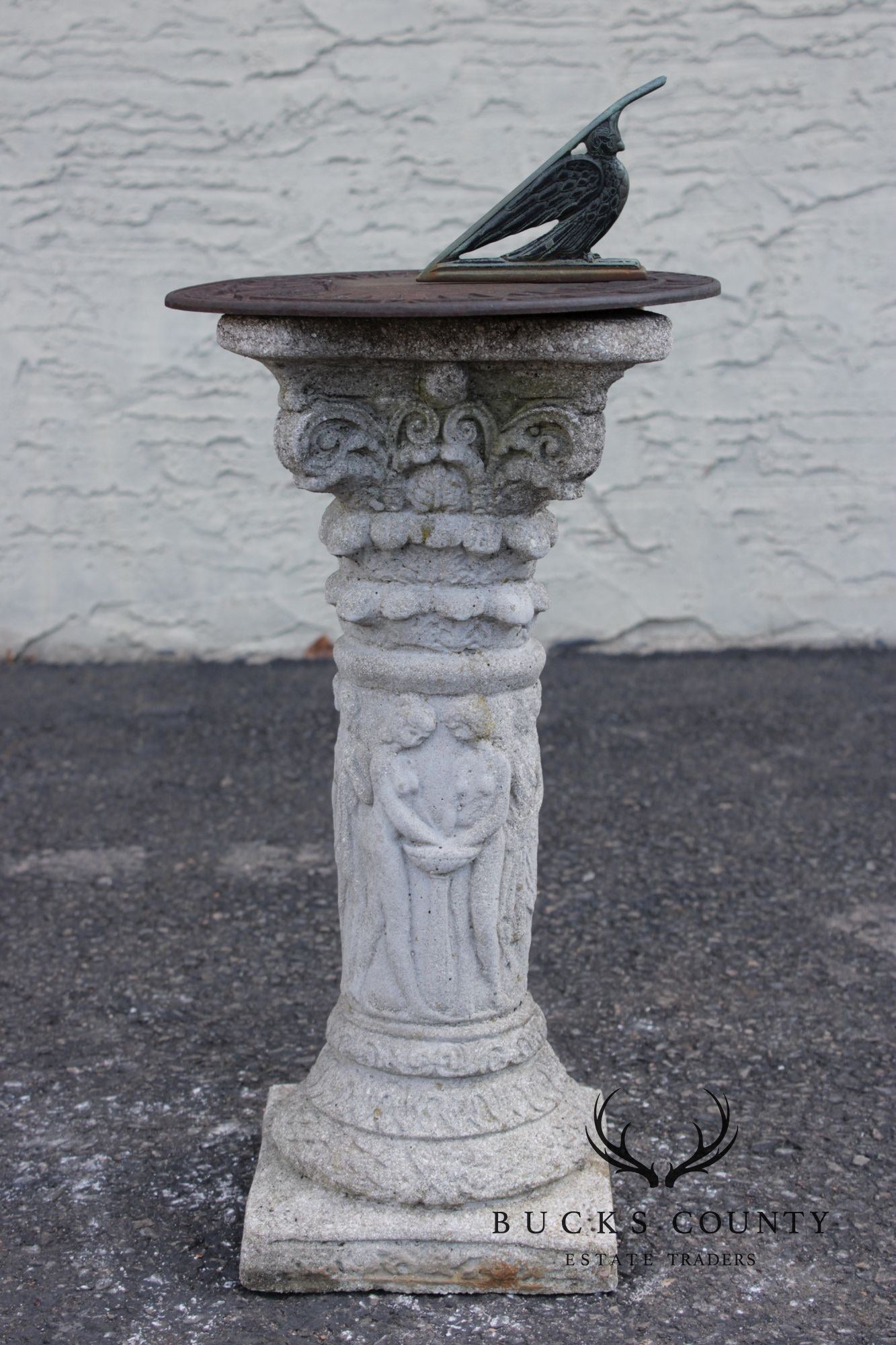 Virginial Metalcrafters Roman Style Outdoor Garden Sundial