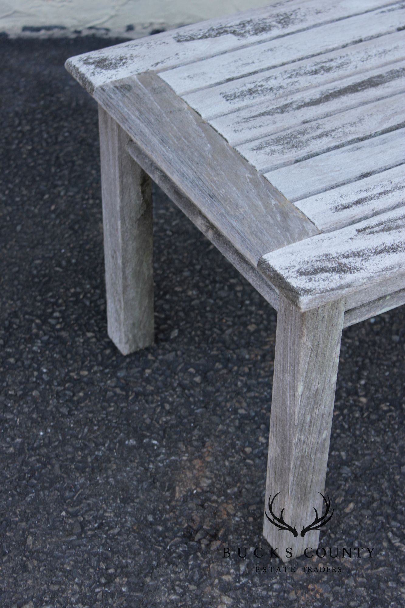 Gloster Pair of Teak Outdoor End Tables