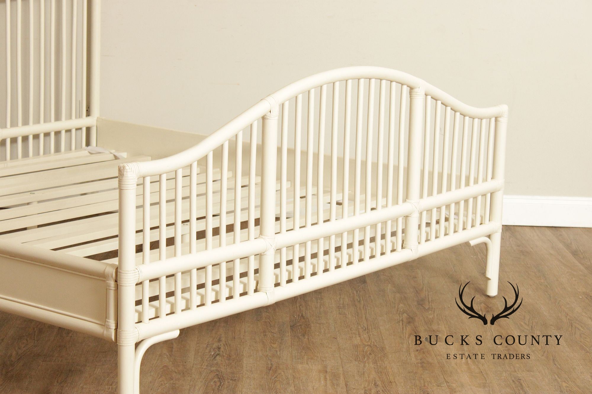 Serena & Lily King Size Cassia Rattan Bed Frame