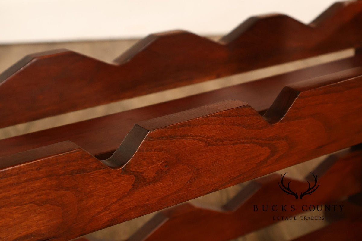Stickley 2013 Collector Edition Cherry Harvey Ellis Wine Rack With Inlay