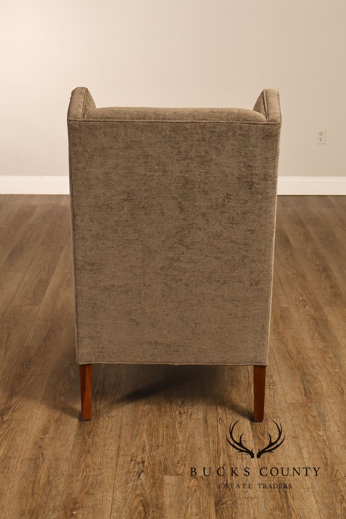 Hickory White Transitional Style Pair of High Back Wing Chairs