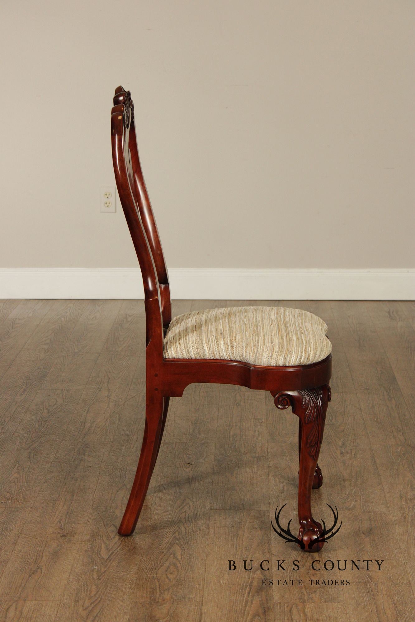 Kindel Winterthur Collection Set Of Six Carved Dining Chairs