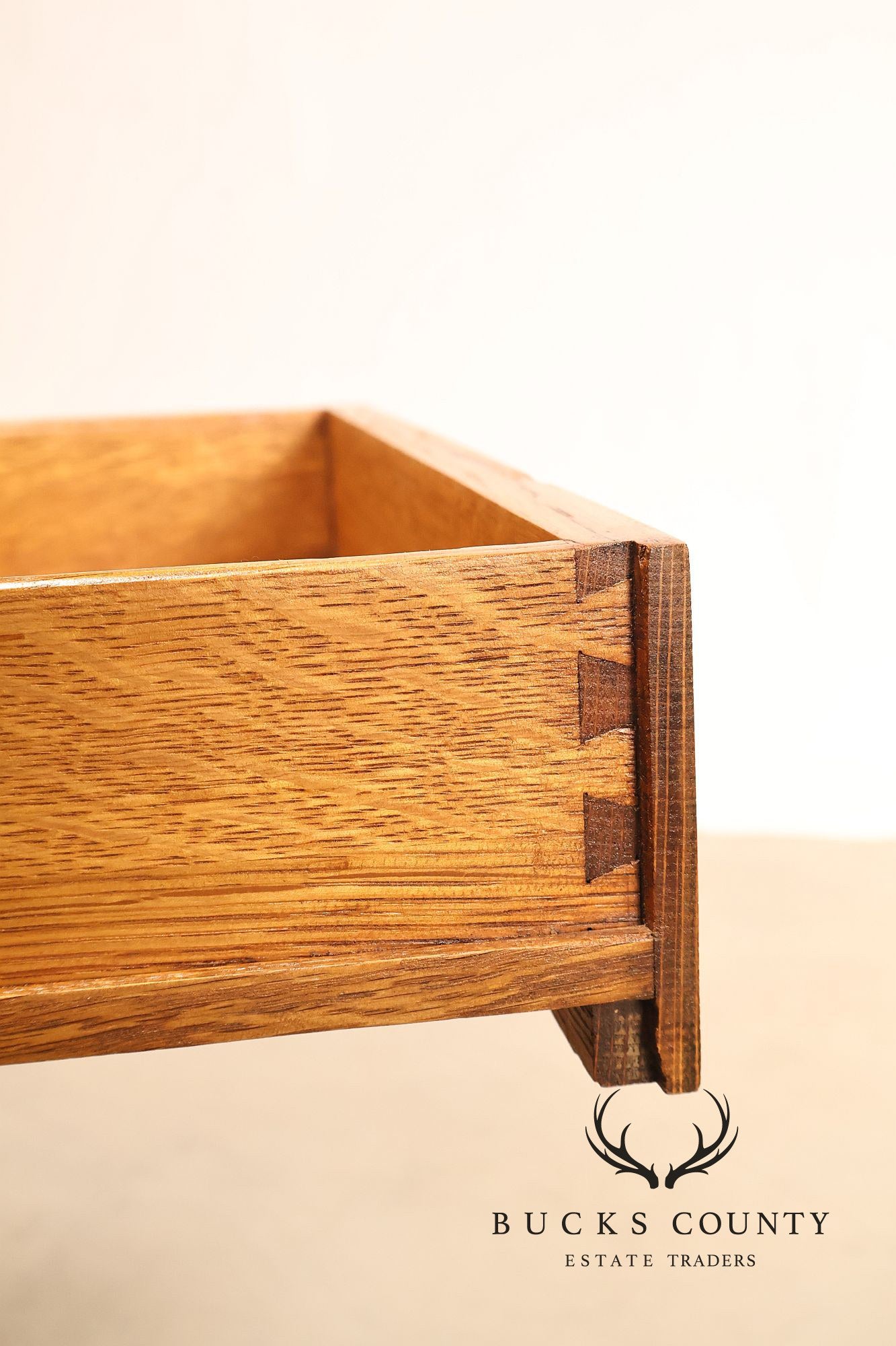 Empire Style Antique Oak Library Table