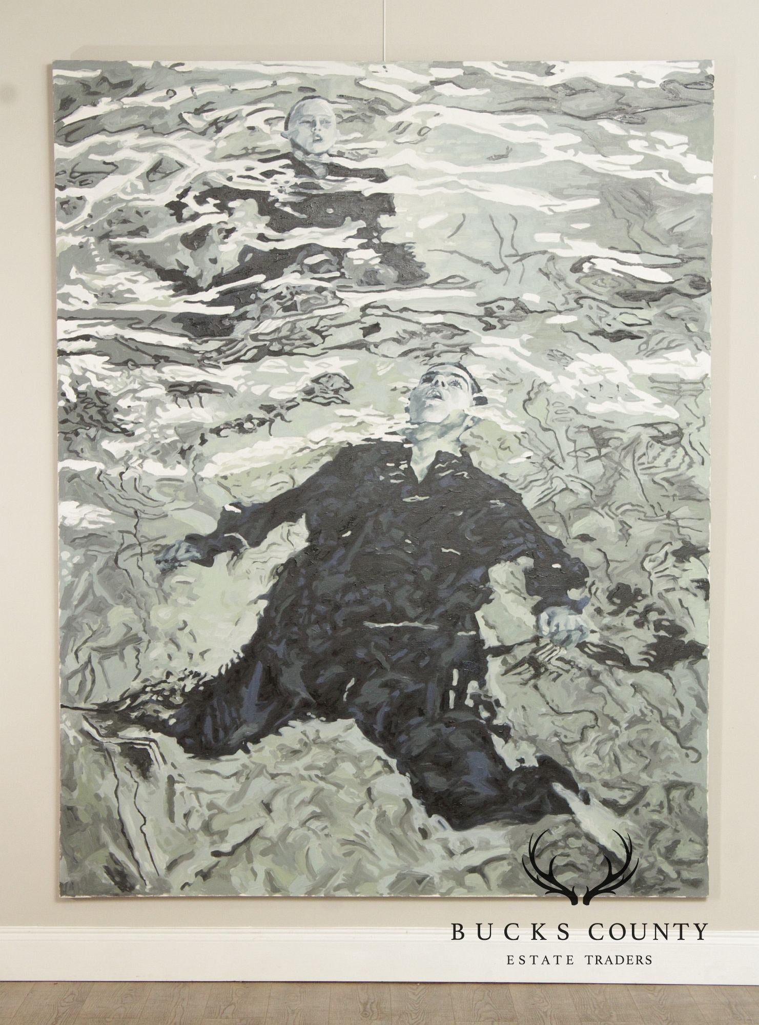 Gina Fiedel Contemporary Oil Painting, 'Climbing Smoke'