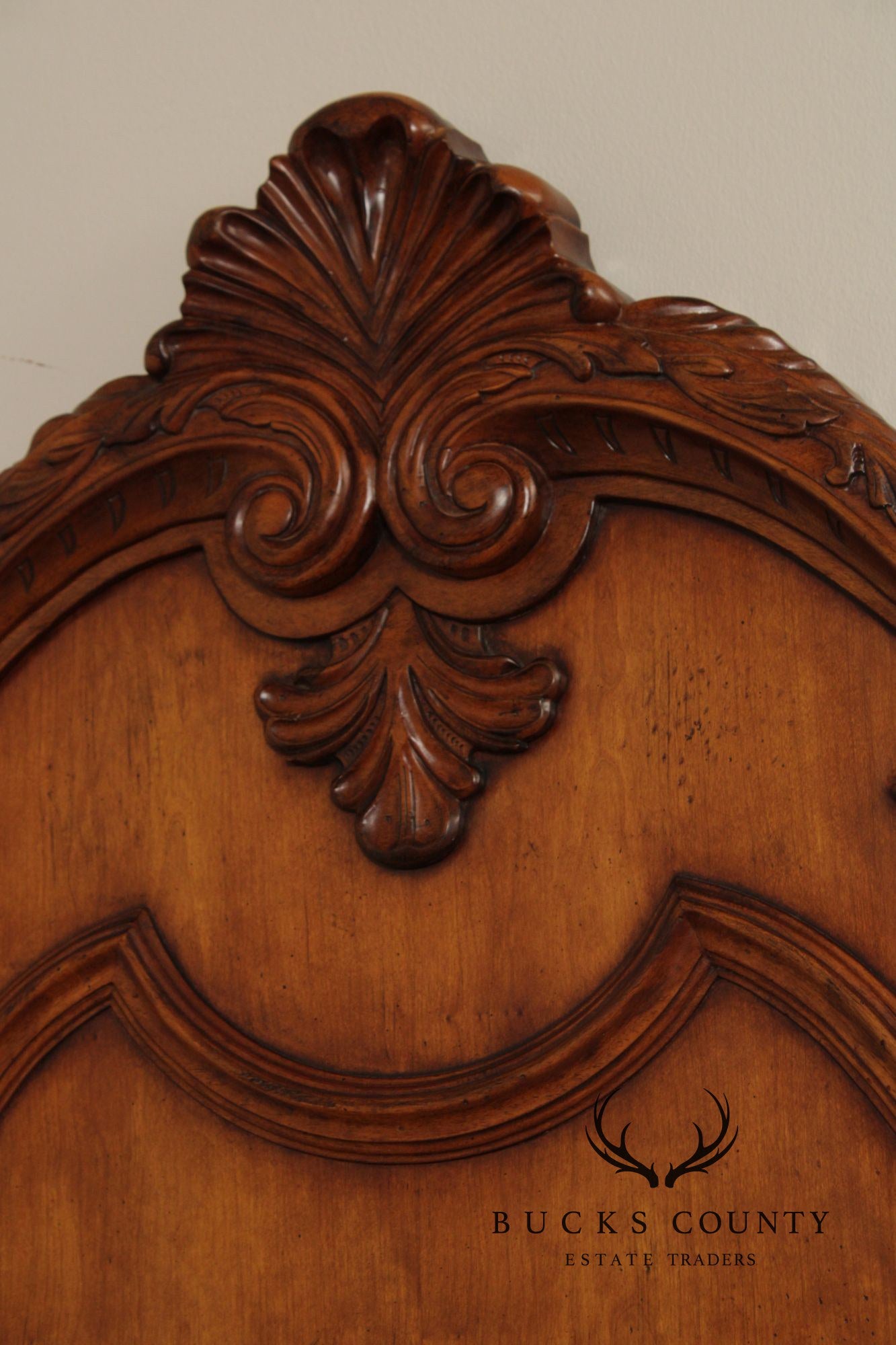 Century Furniture French Style Coeur de France Cherry Queen Headboard