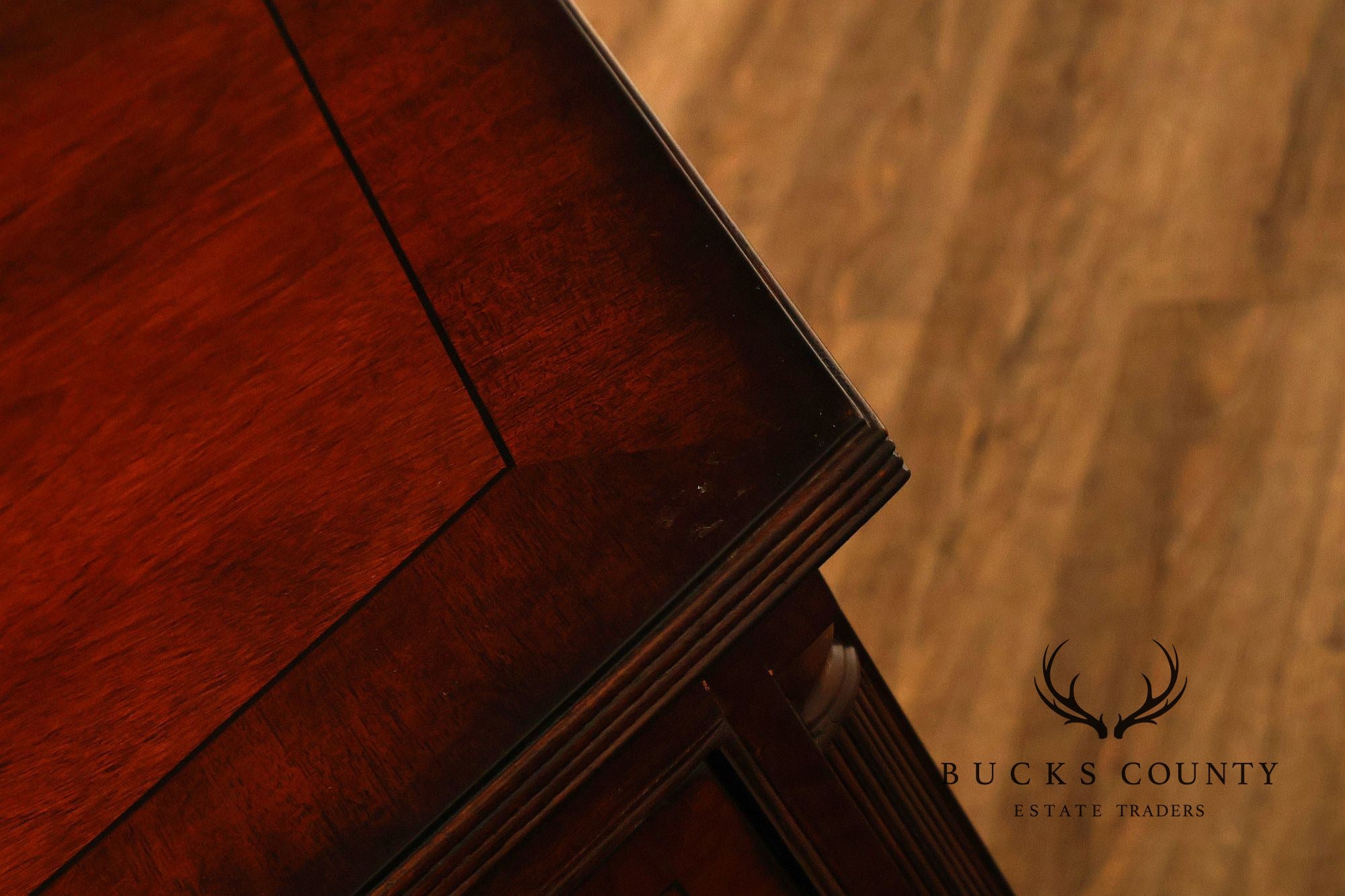 Drexel Heritage British Accents Curved Mahogany Dining Buffet Sideboard
