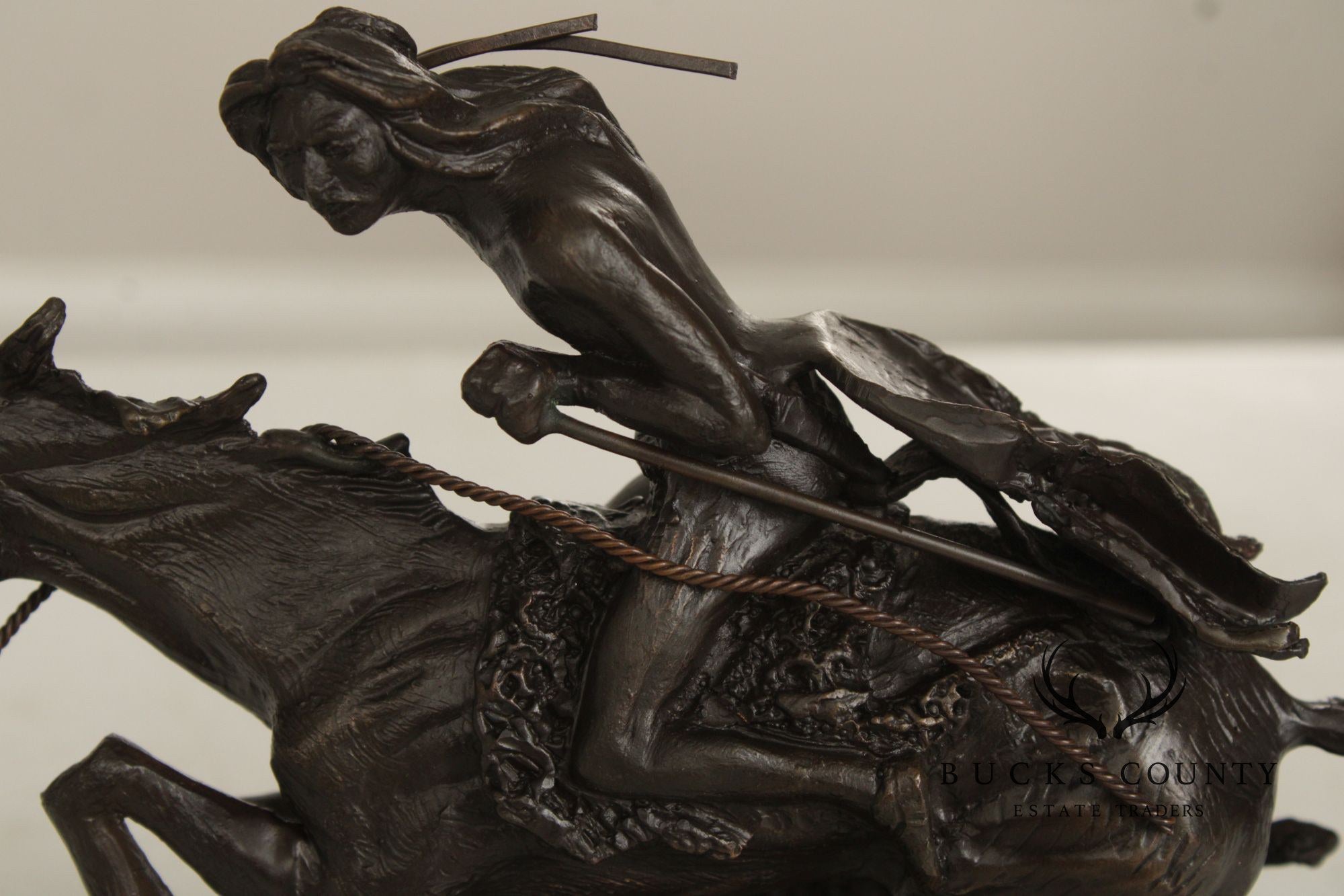 Frederic Remington Bronze Statue, 'Cheyenne'