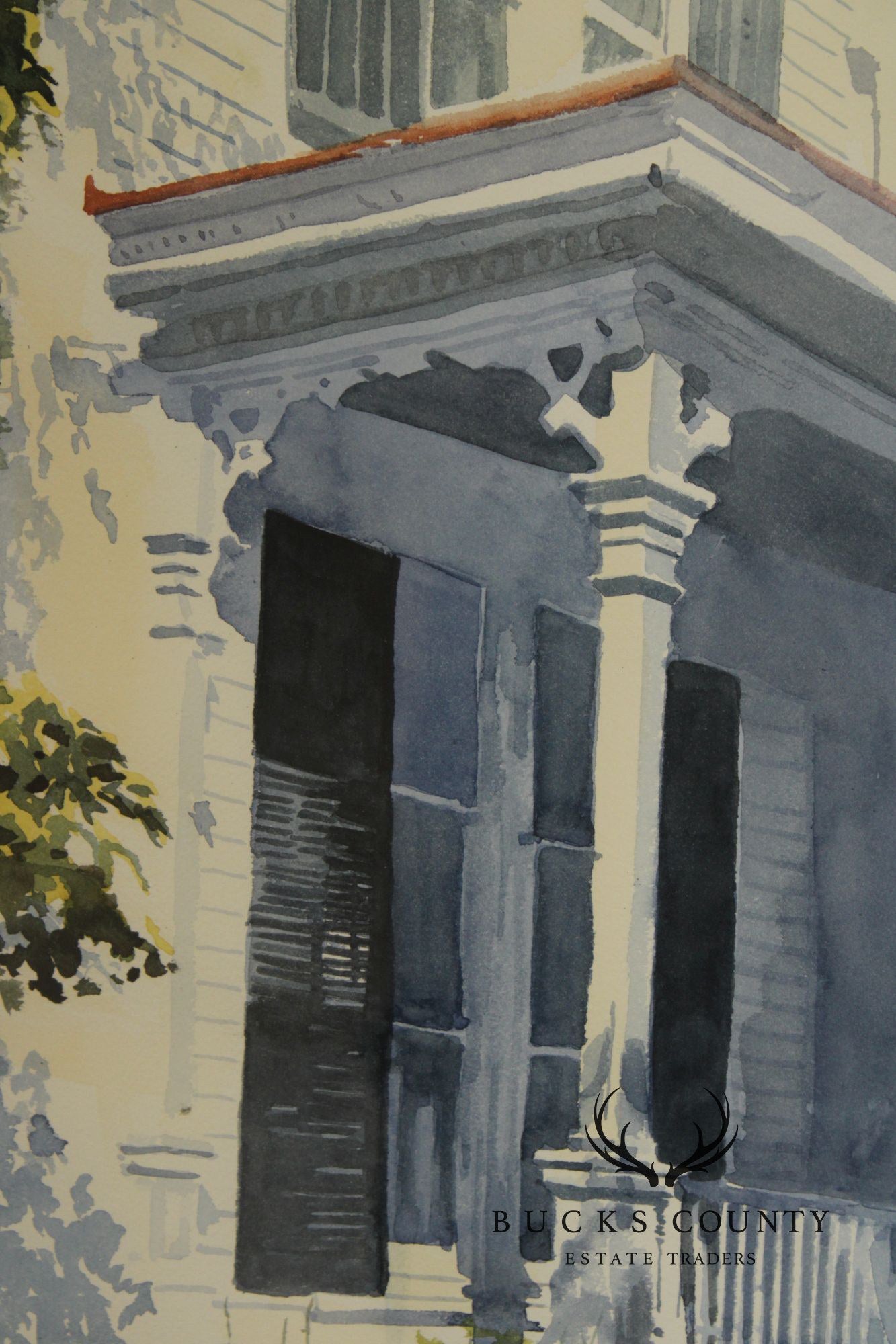 Signed Watercolor Painting, The Mansion Inn, New Hope, PA