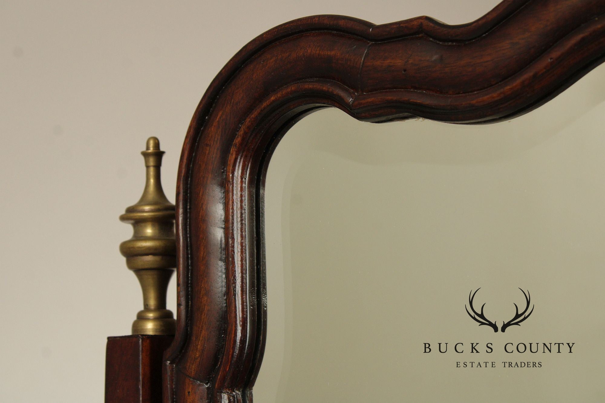 Greenbaum Interiors Georgian Style Mahogany Shaving Mirror