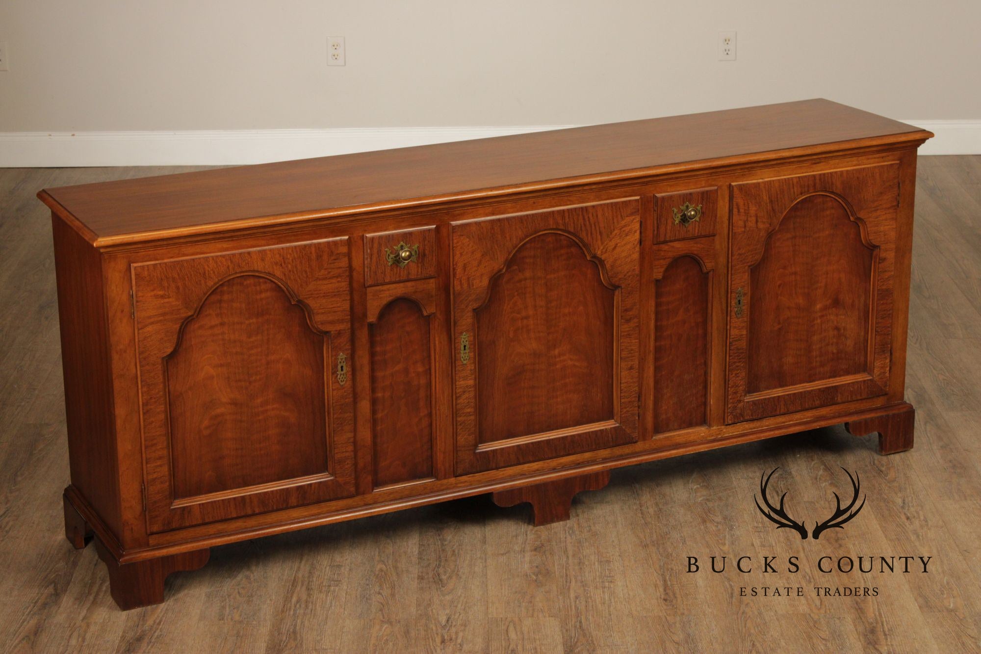 Baker Milling Road Georgian Style Walnut Buffet Sideboard