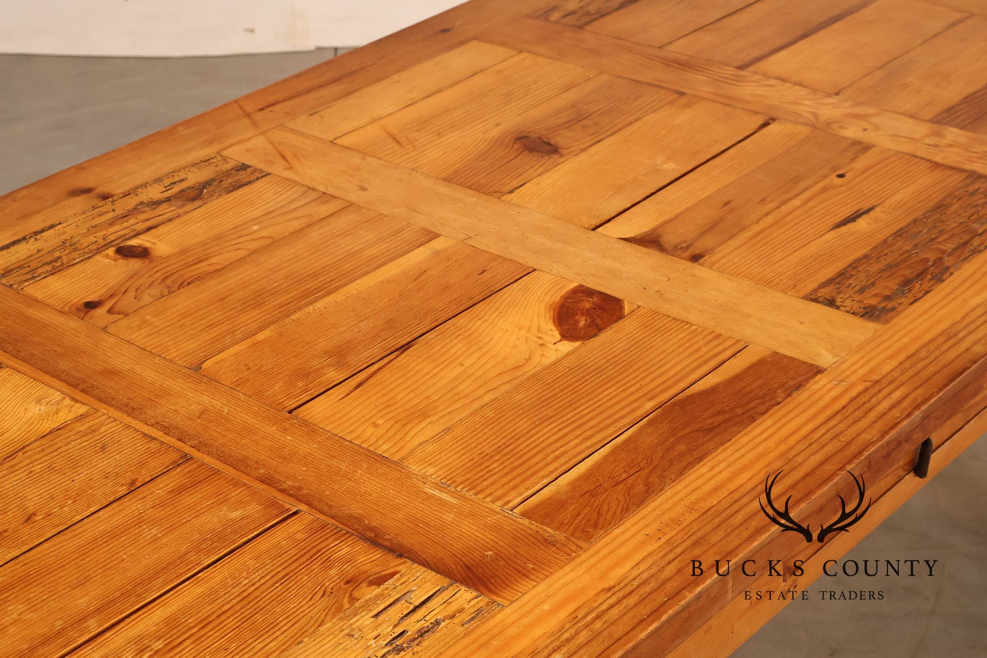 Mexican Pine Vintage Rustic One Drawer Writing or Dining Table