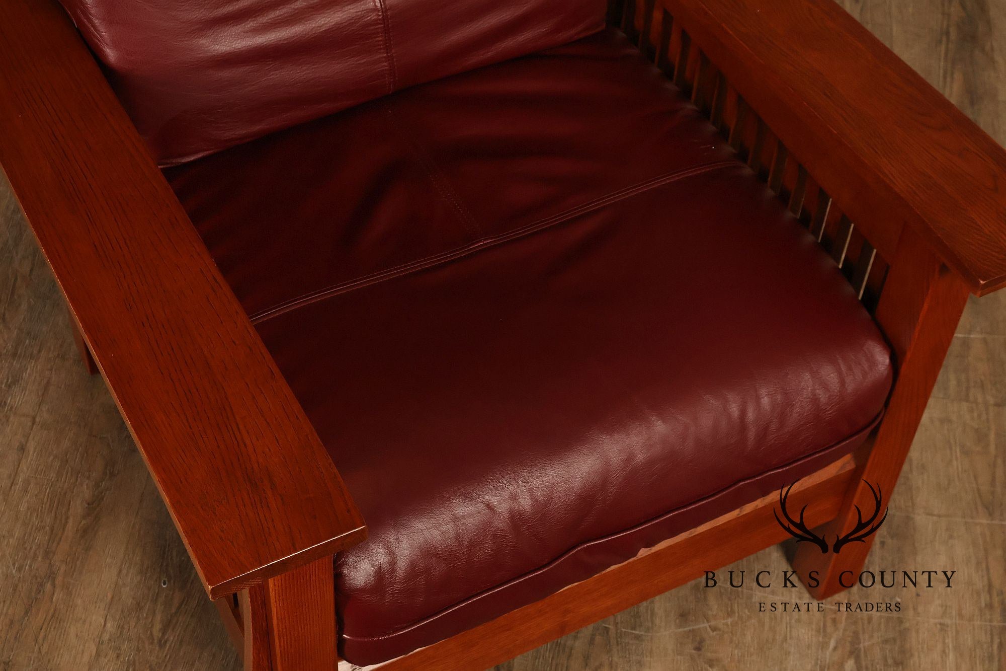 Bassett Furniture Mission Style Oak Morris Chair