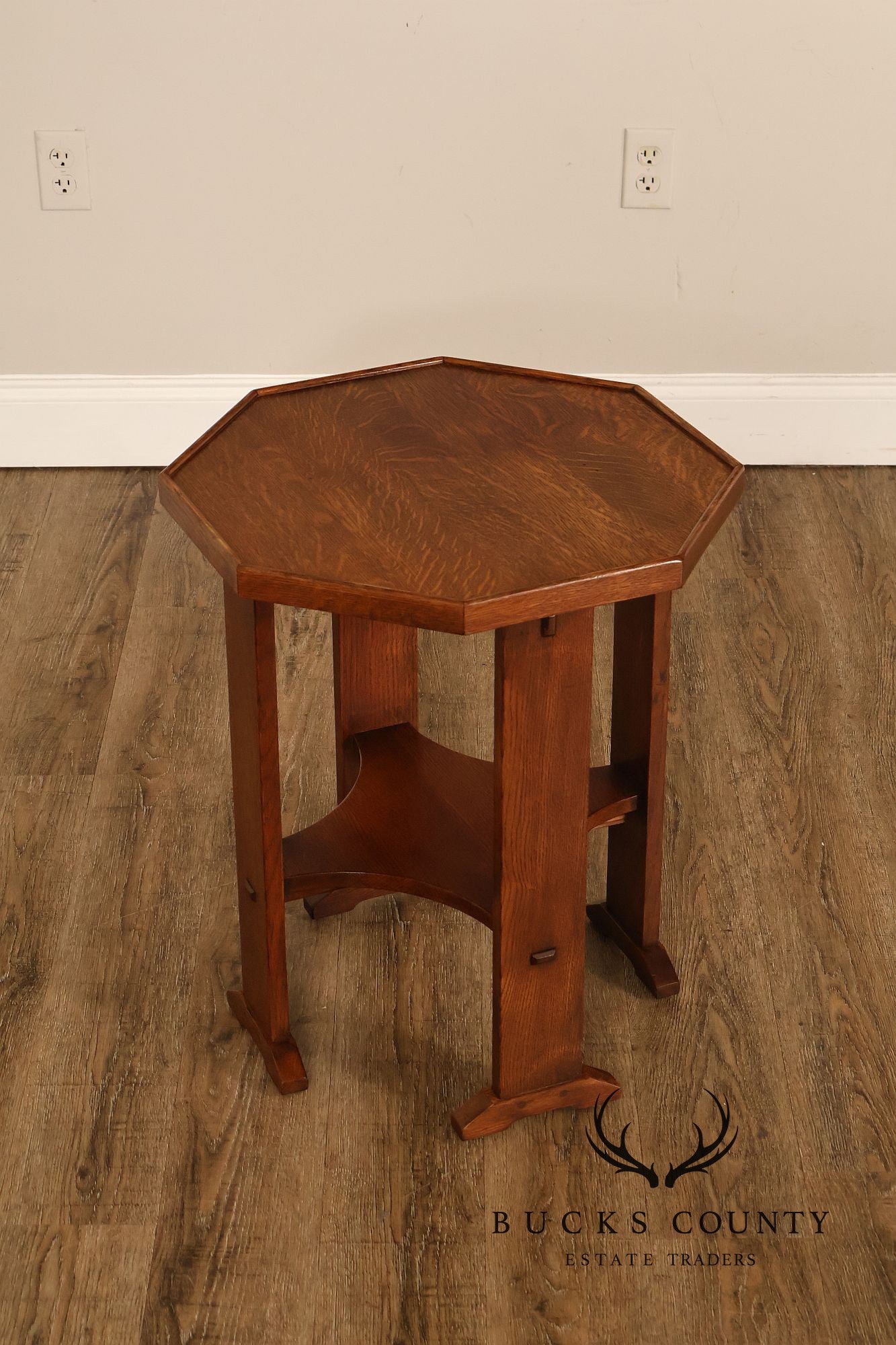 Stickley Mission Collection Oak Octagonal End Table