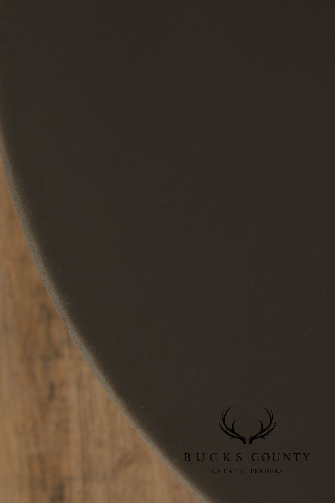 Modern Pair of Patinated Steel Round Drum Side Tables