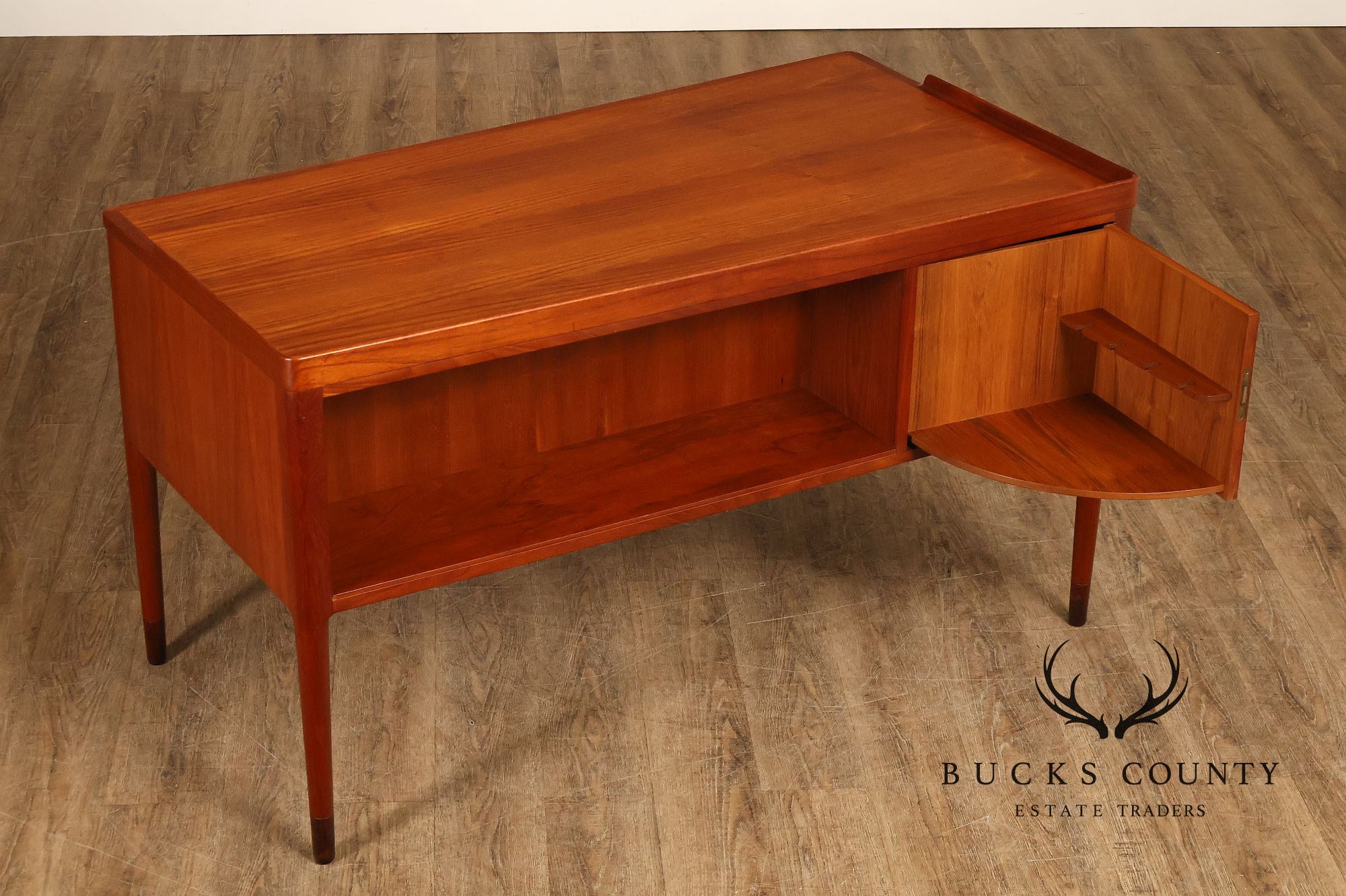 Danish Modern Teak Executive Writing Desk