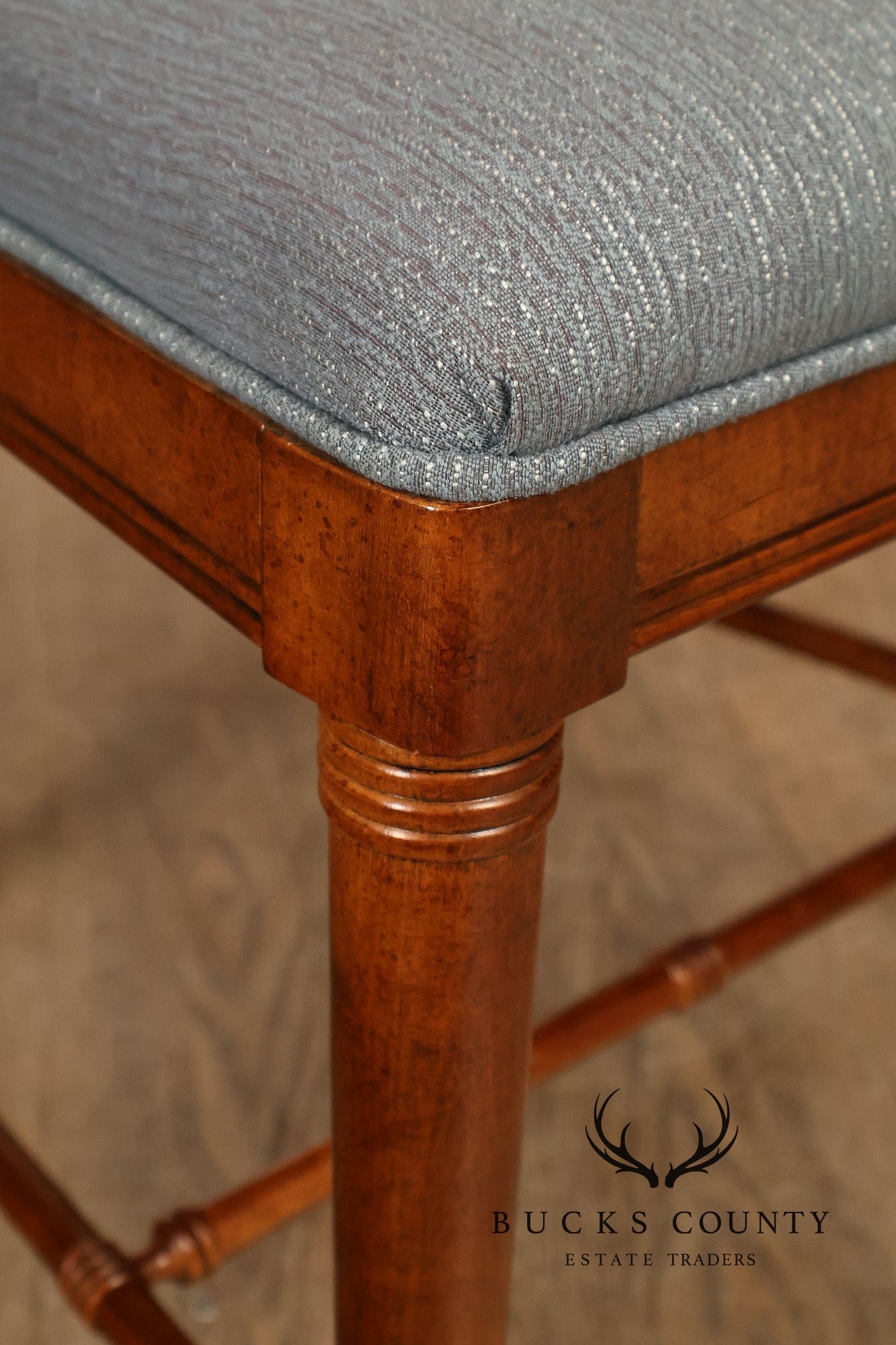 Drexel Heritage Vintage Set of Six Faux Bamboo Dining Chairs
