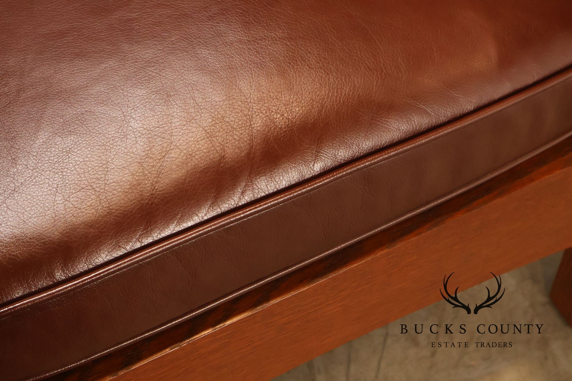 Stickley Mission Collection Oak And Leather Lounge Chair