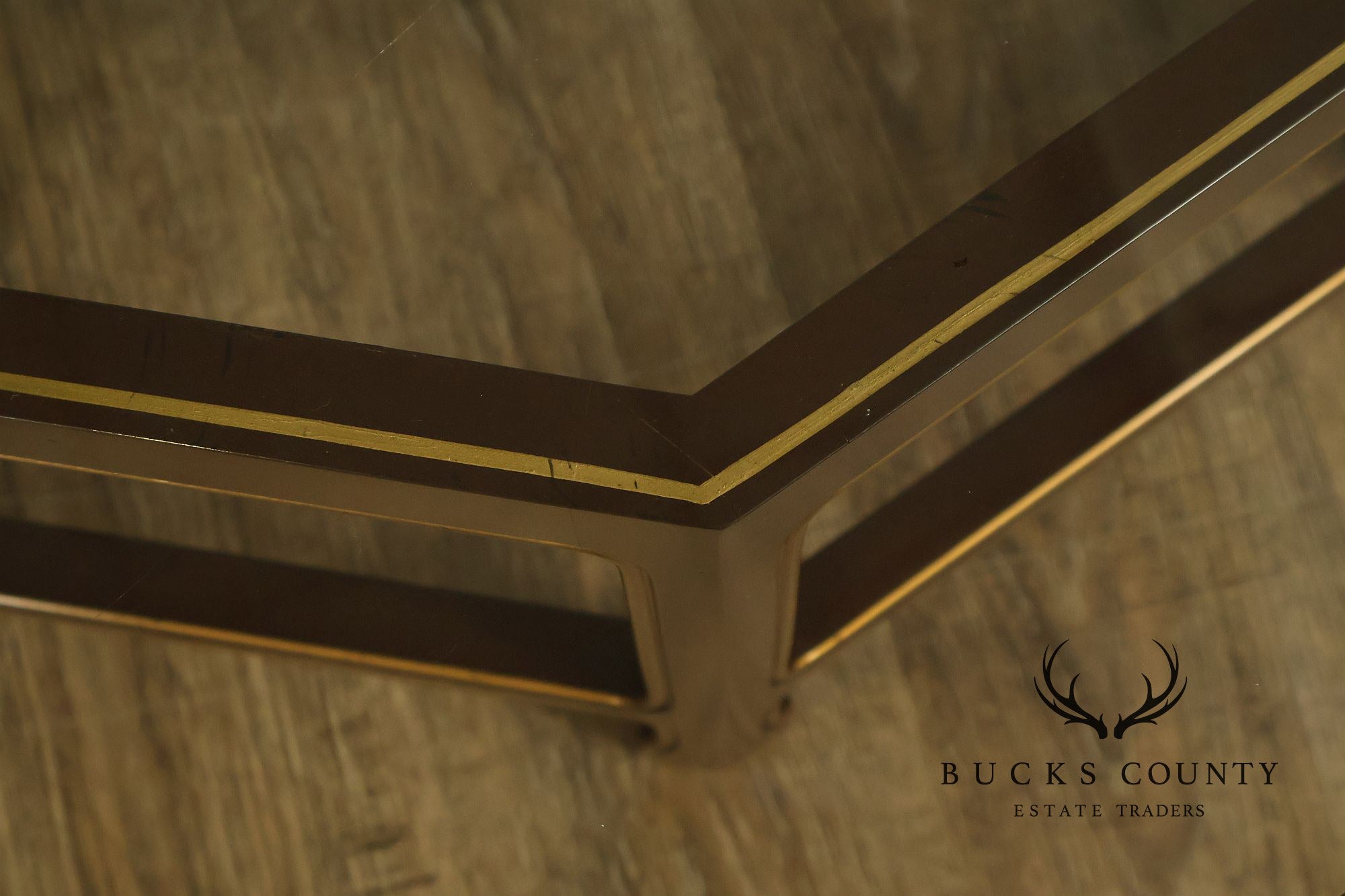 Asian Style Glass Top Octagonal Coffee Table