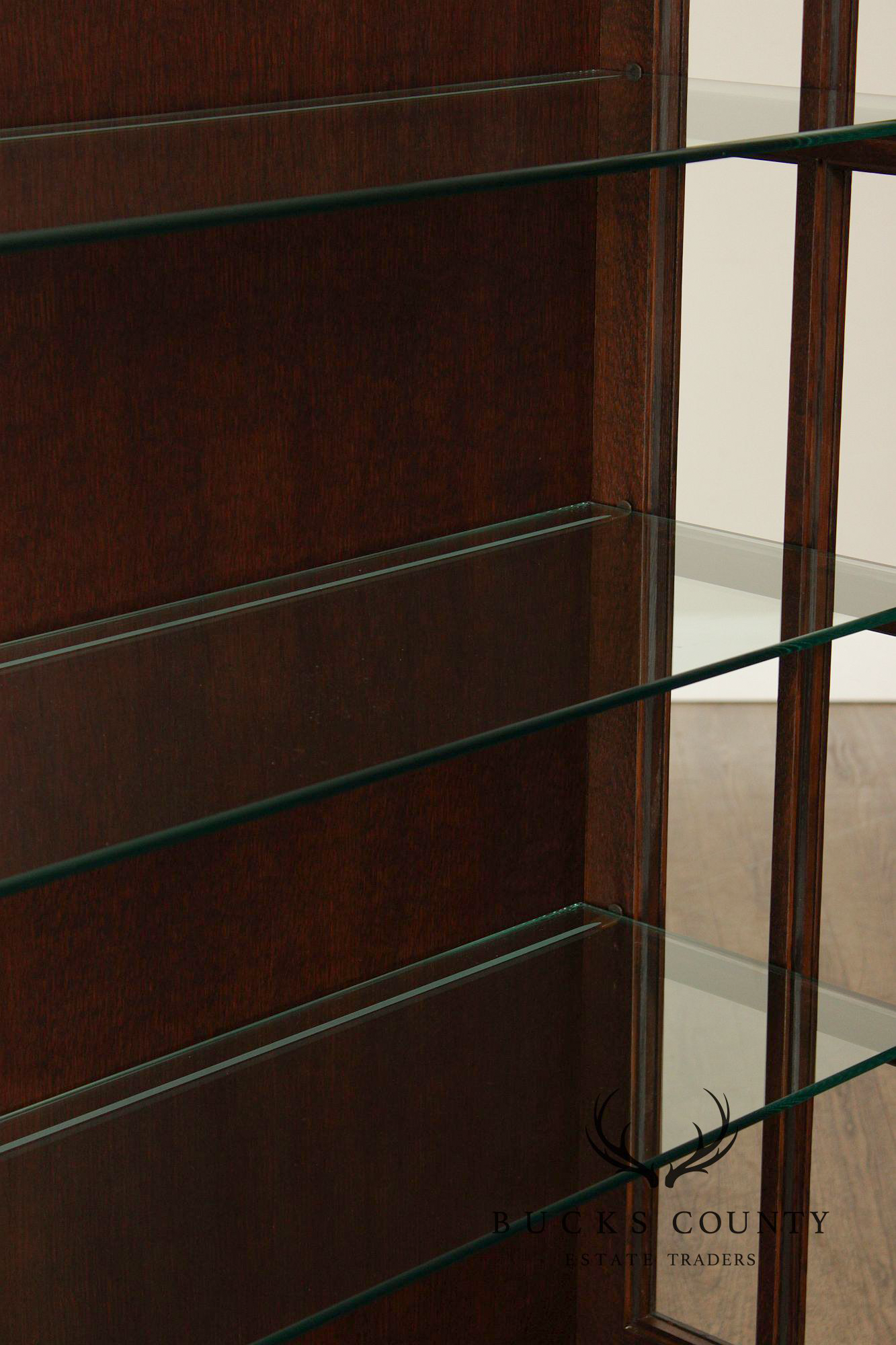 Stickley Mission Collection Oak Lighted Display Cabinet