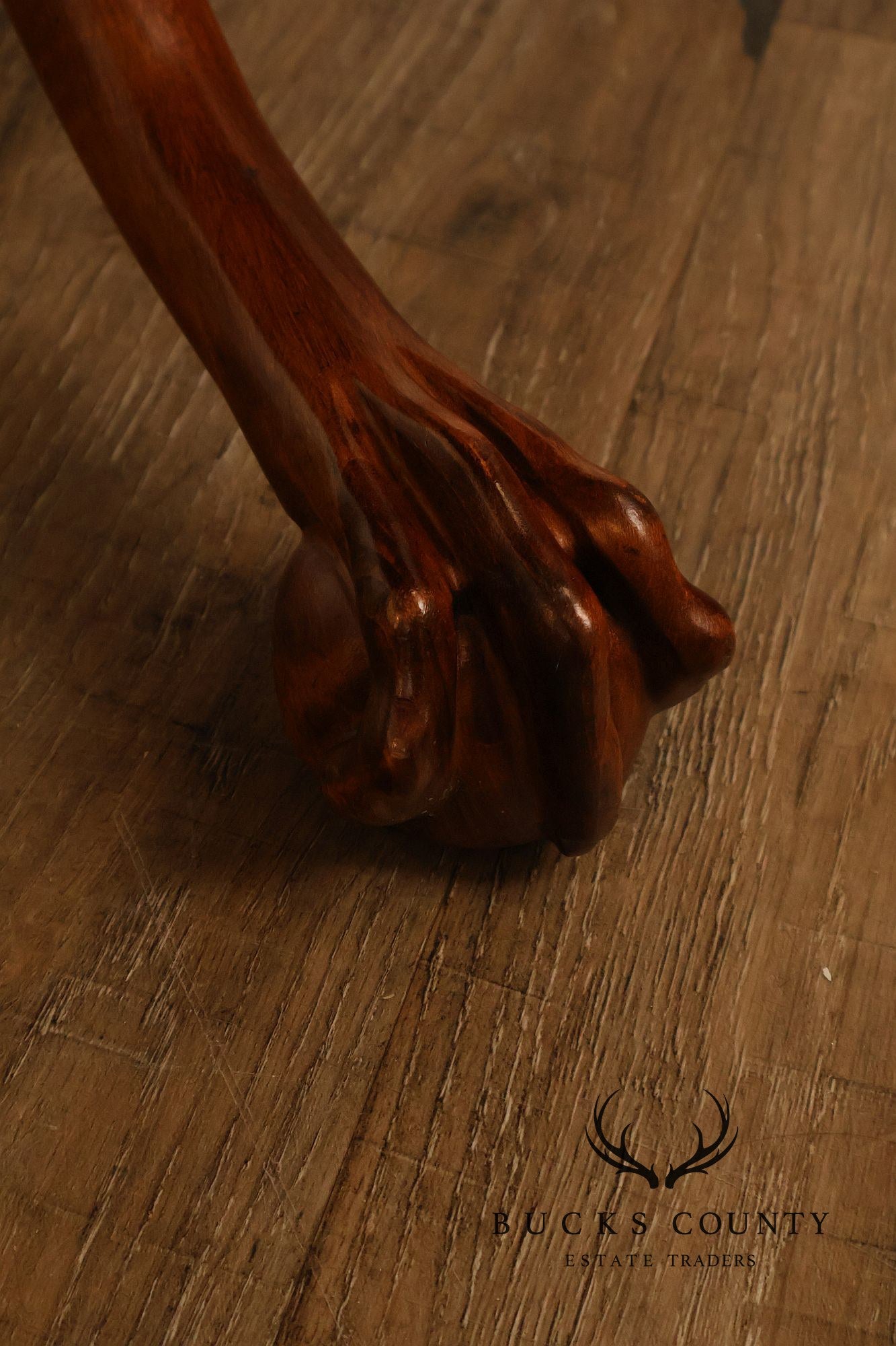 Chippendale Style Cherry Double Pedestal Extendable Dining Table